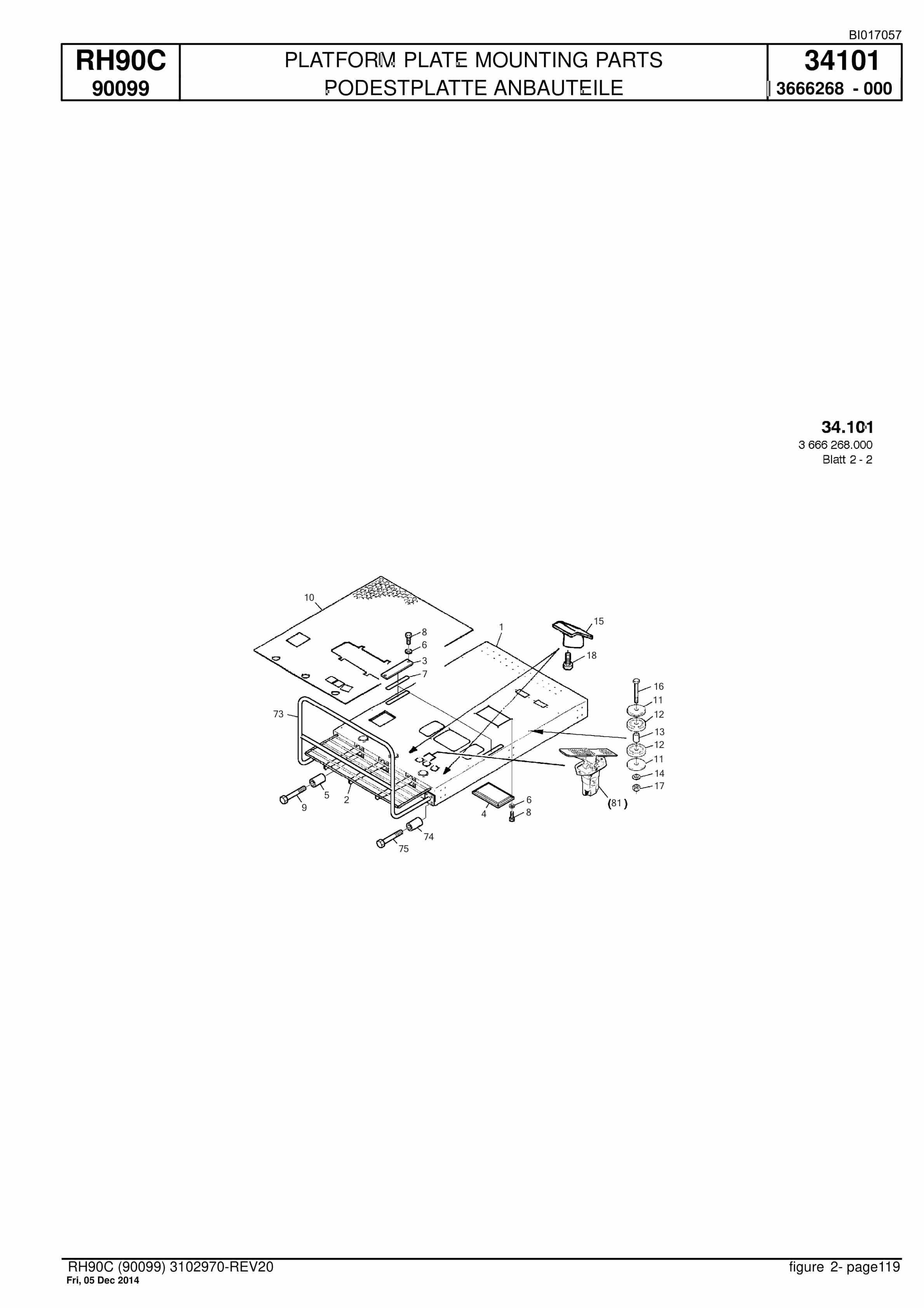 Caterpillar 6018 Hydraulic Shovel Spare Parts Manual BI017057-3