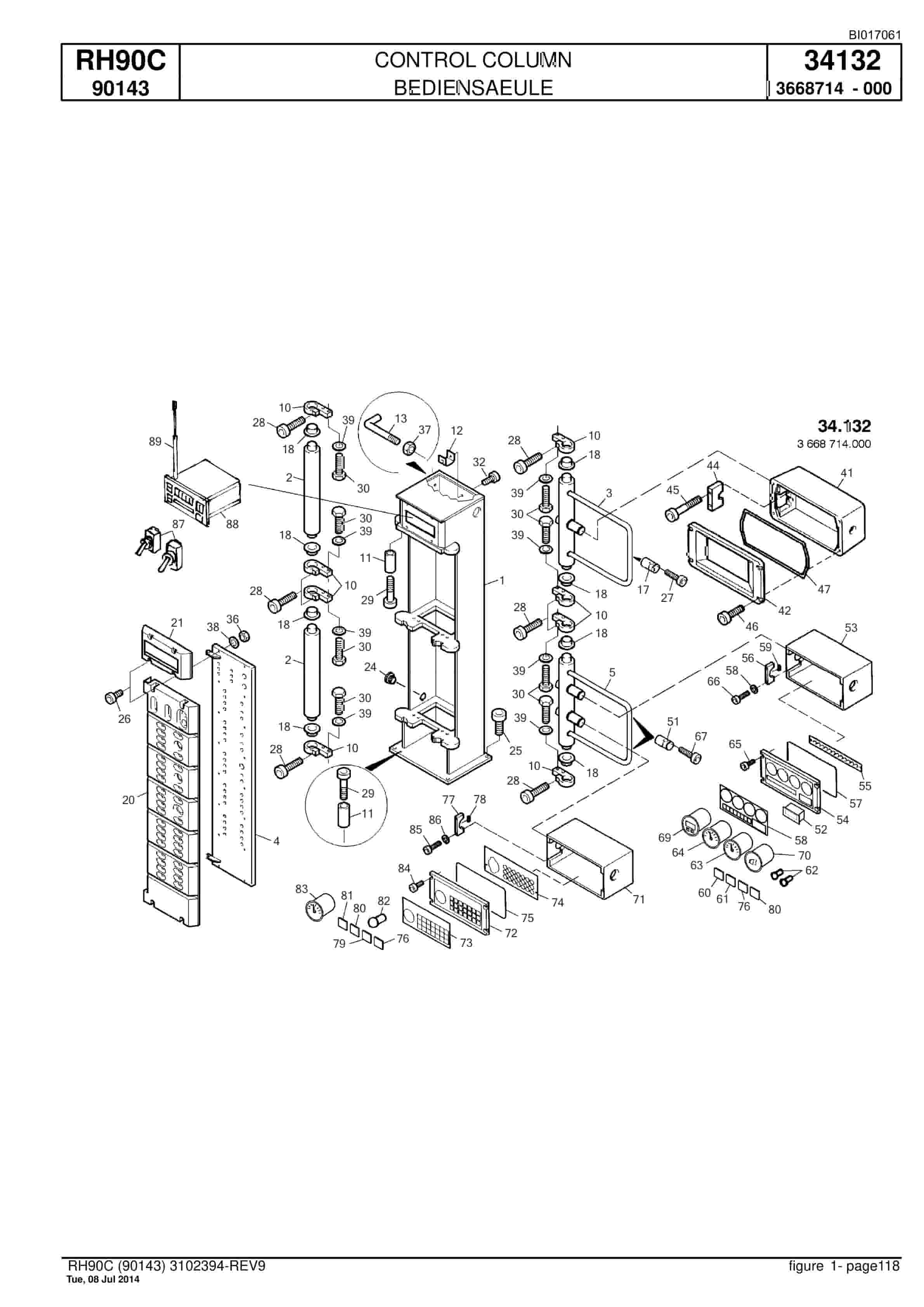 Caterpillar 6018 Hydraulic Shovel Spare Parts Manual BI017061-3