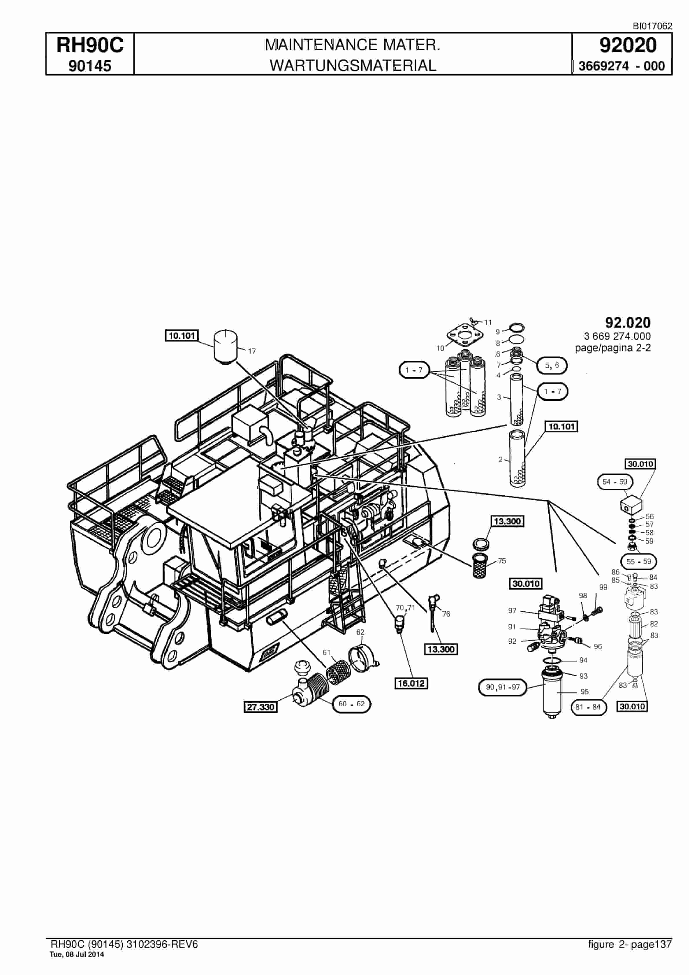 Caterpillar 6018 Hydraulic Shovel Spare Parts Manual BI017062-5
