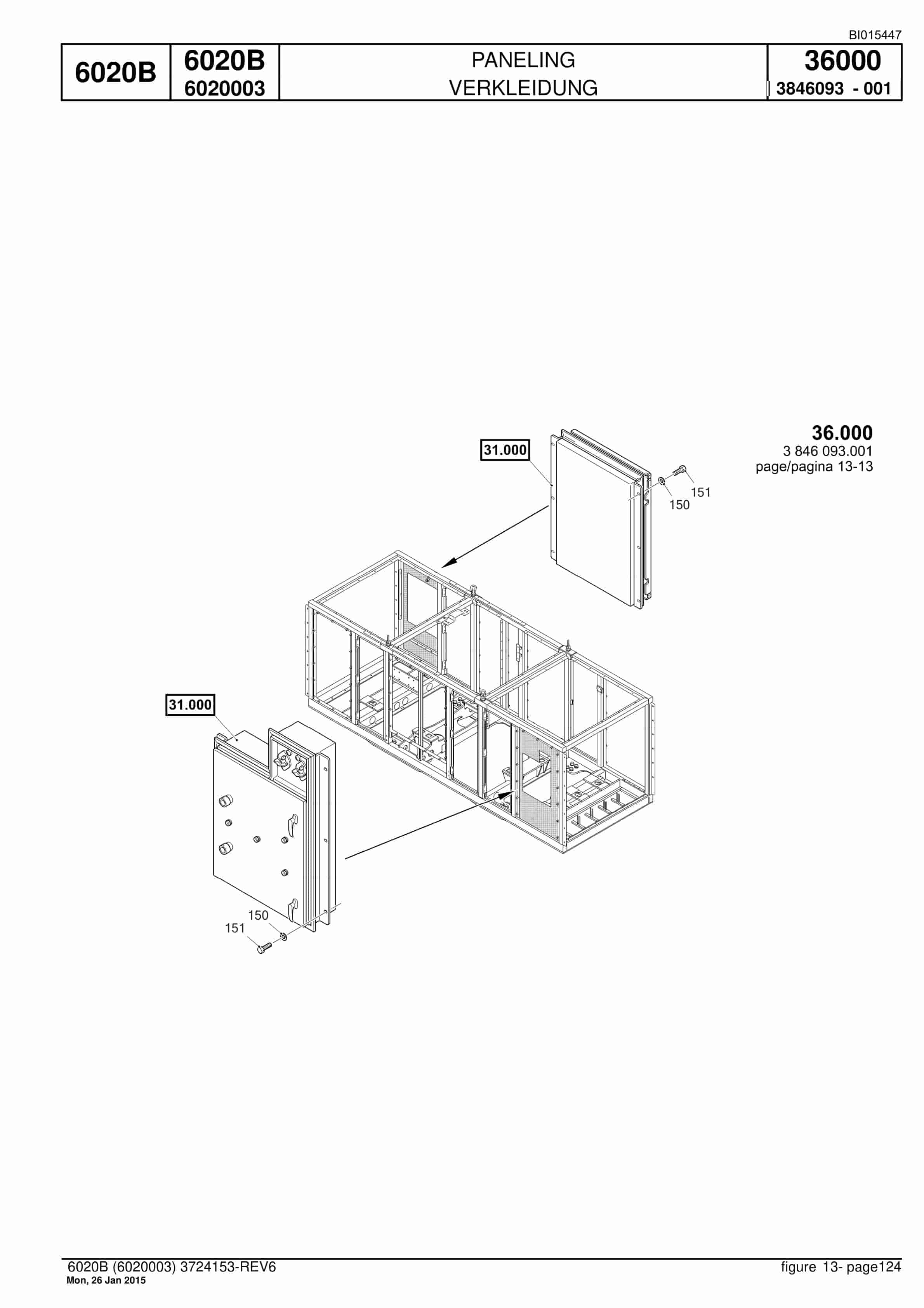 Caterpillar 6020B Hydraulic Shovel Spare Parts Manual BI015447-4