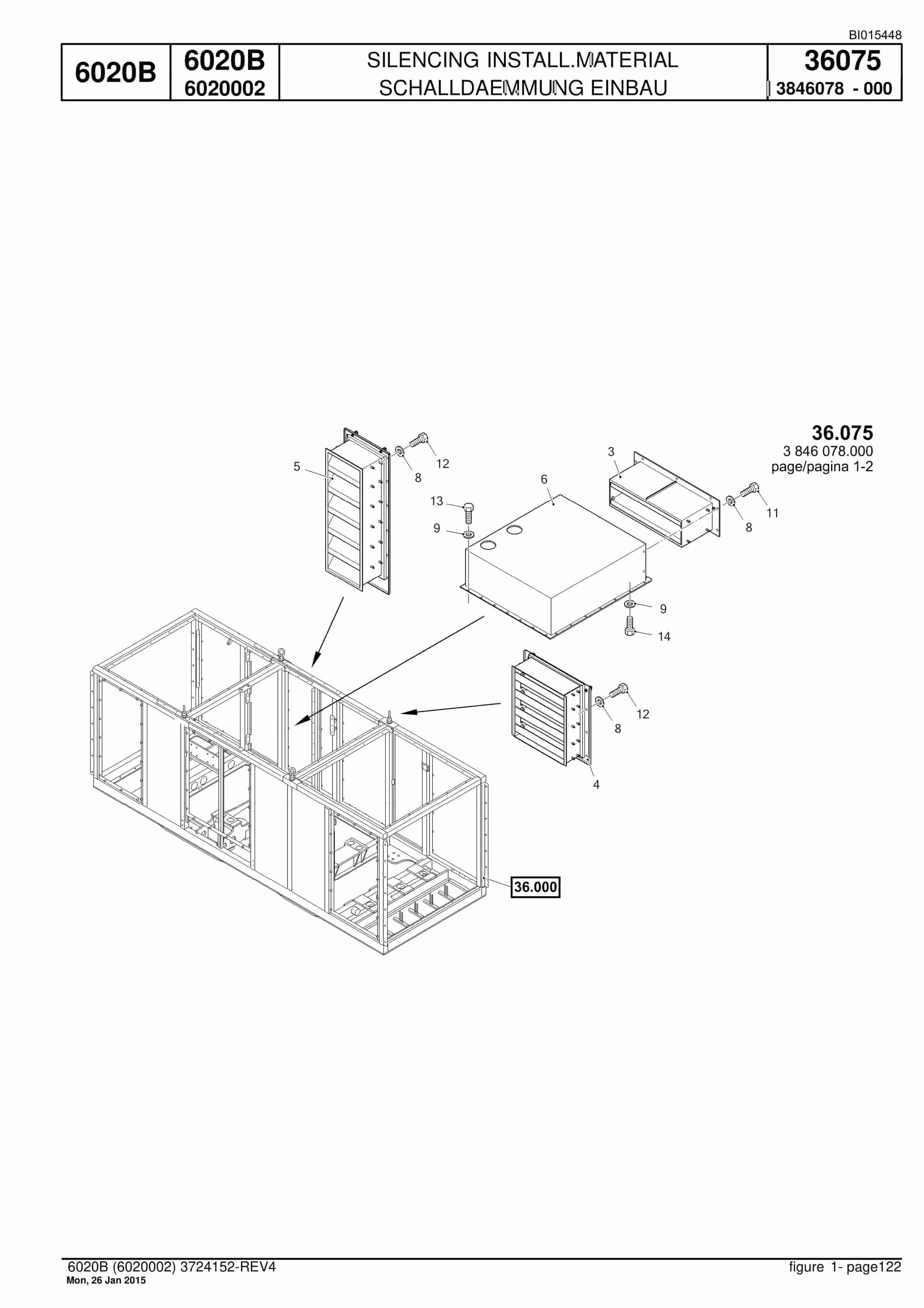 Caterpillar 6020B Hydraulic Shovel Spare Parts Manual BI015448-4