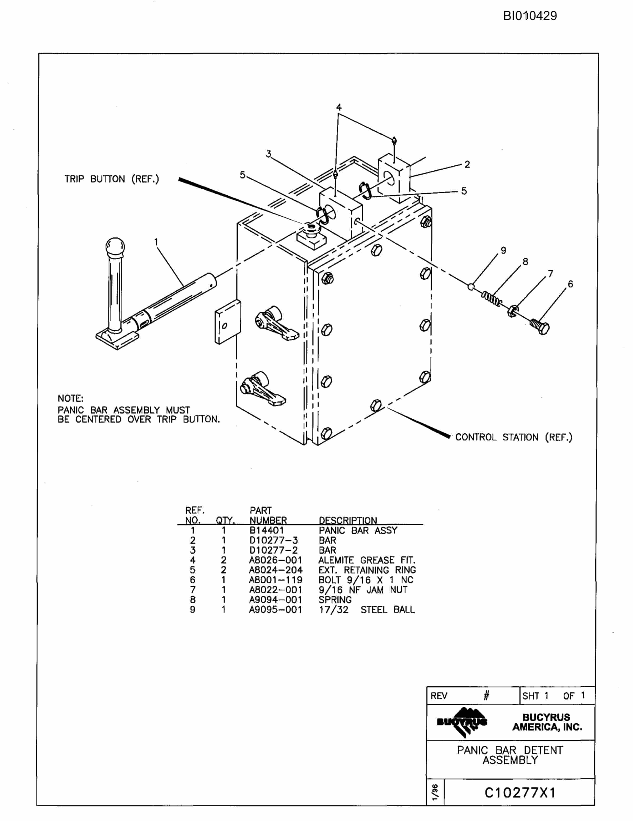 Caterpillar 602AX90 Parts Manual BI010429-2