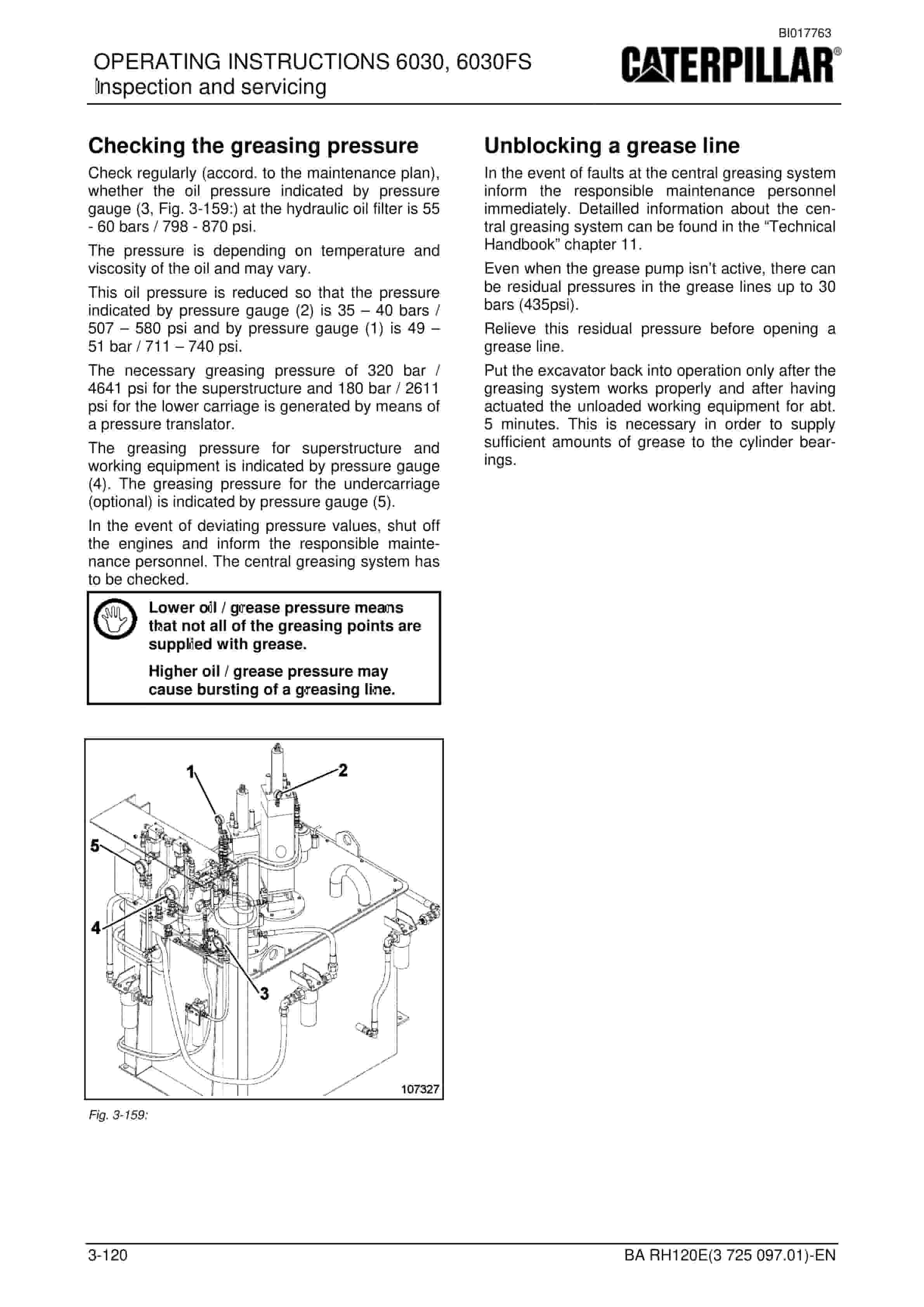 Caterpillar 6030, 6030FS Hydraulic Shovel Operation And Maintenance Manual BI017763 4 Caterpillar 6030, 6030FS Hydraulic Shovel Operation And Maintenance Manual BI017763 - Image 4