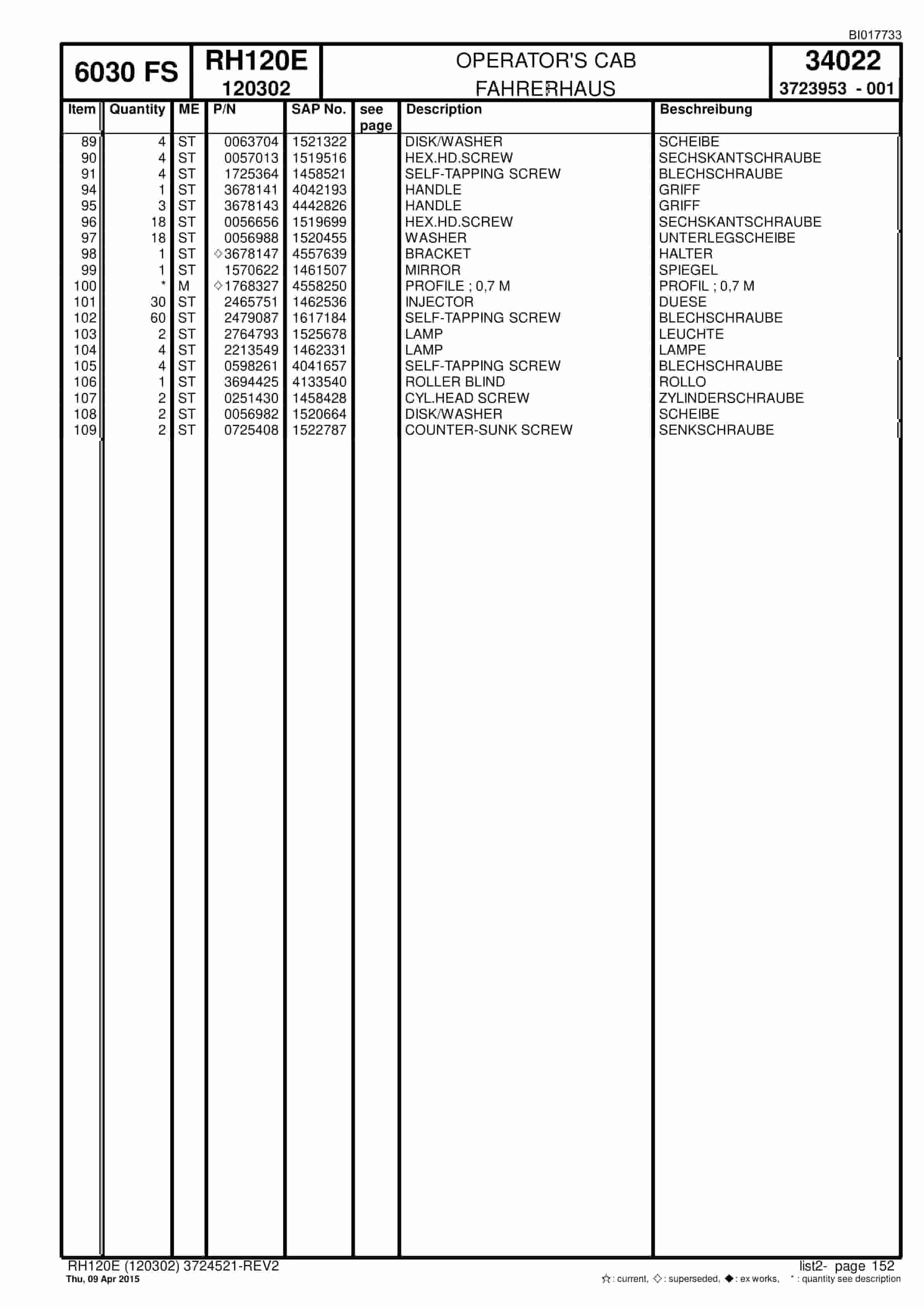 Caterpillar 6030 FS Hydraulic Shovel Service Manual BI017733-3
