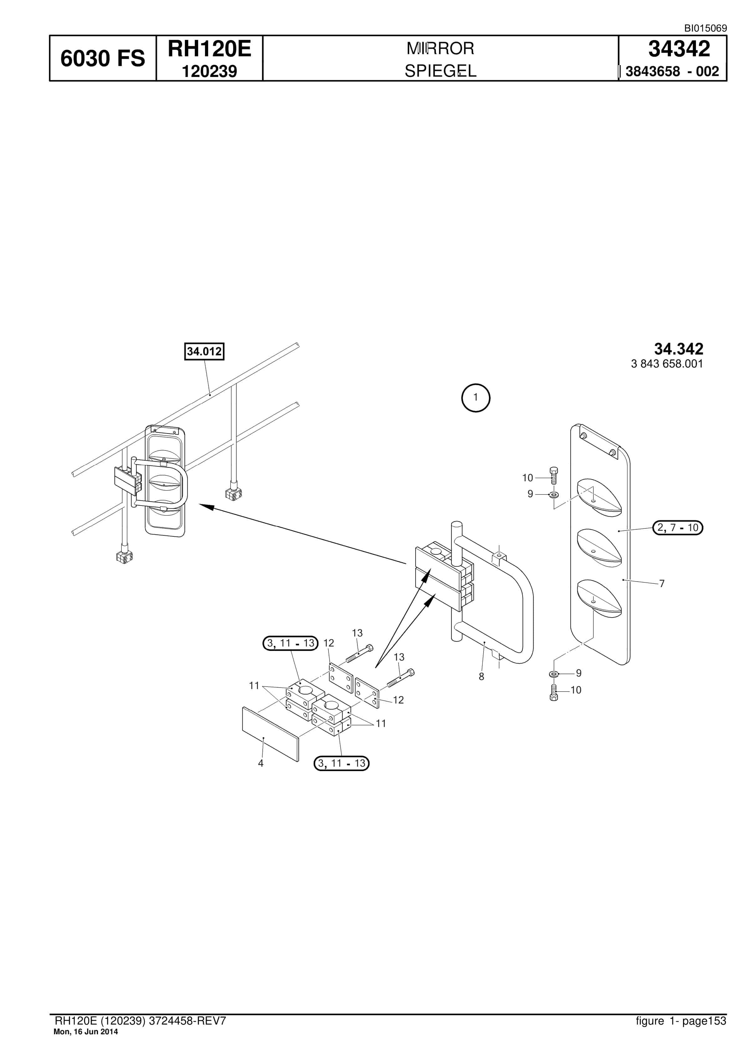 Caterpillar 6030 FS Hydraulic Shovel Spare Parts Manual BI015069-3