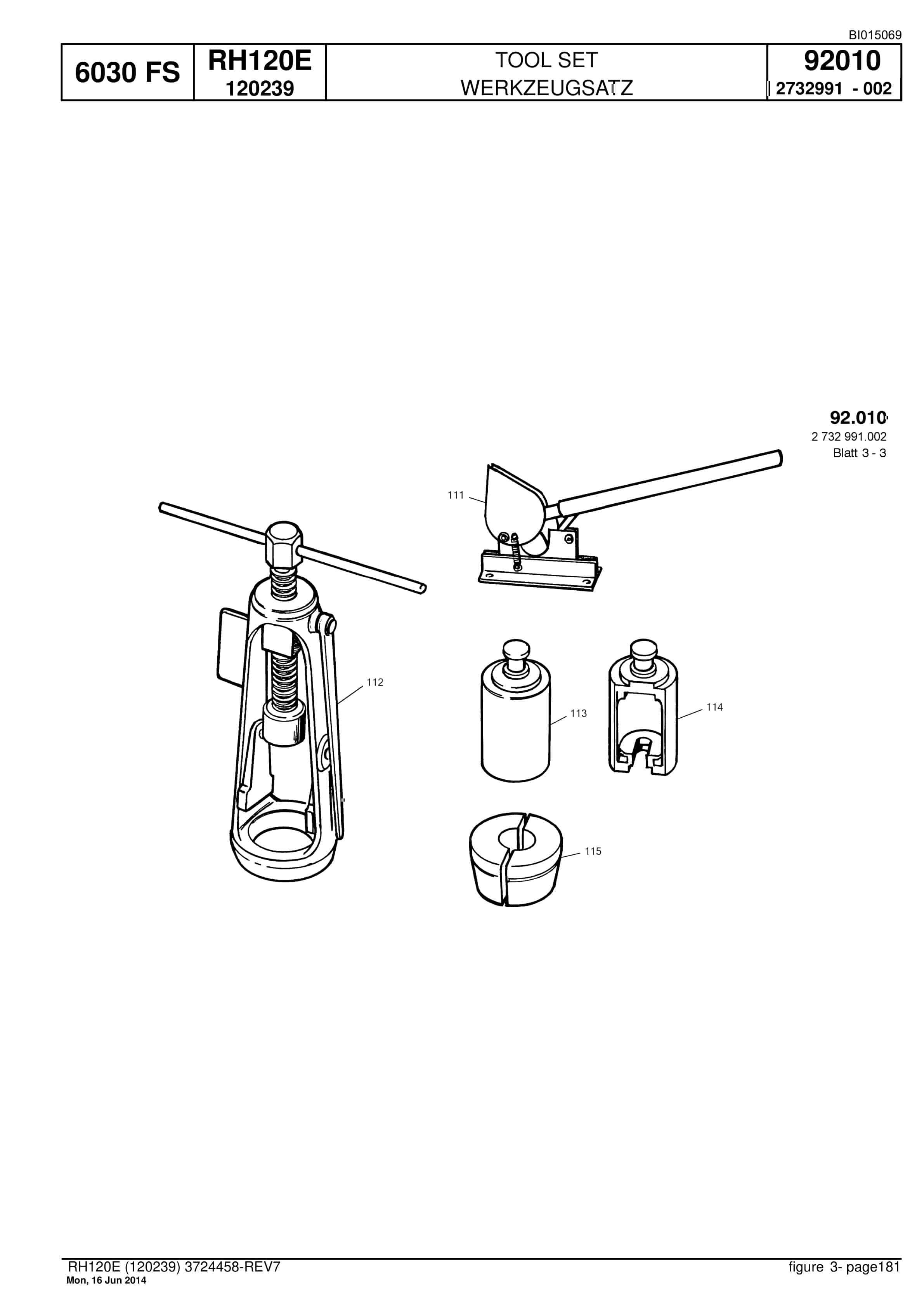 Caterpillar 6030 FS Hydraulic Shovel Spare Parts Manual BI015069-5