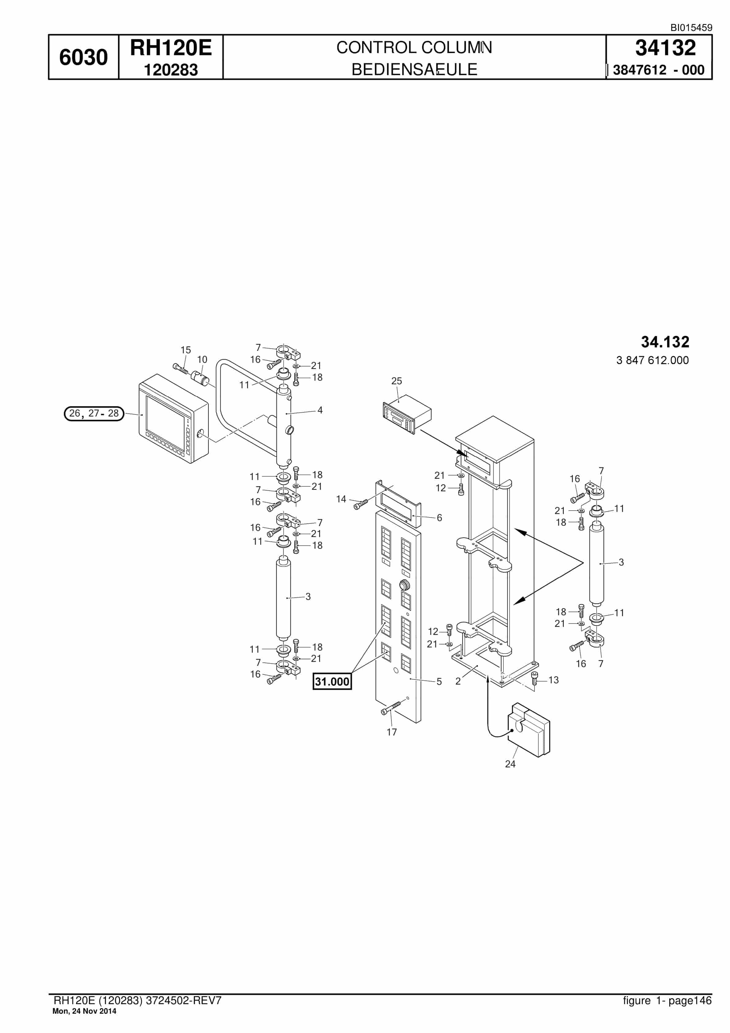 Caterpillar 6030 FS Hydraulic Shovel Spare Parts Manual BI015459-3