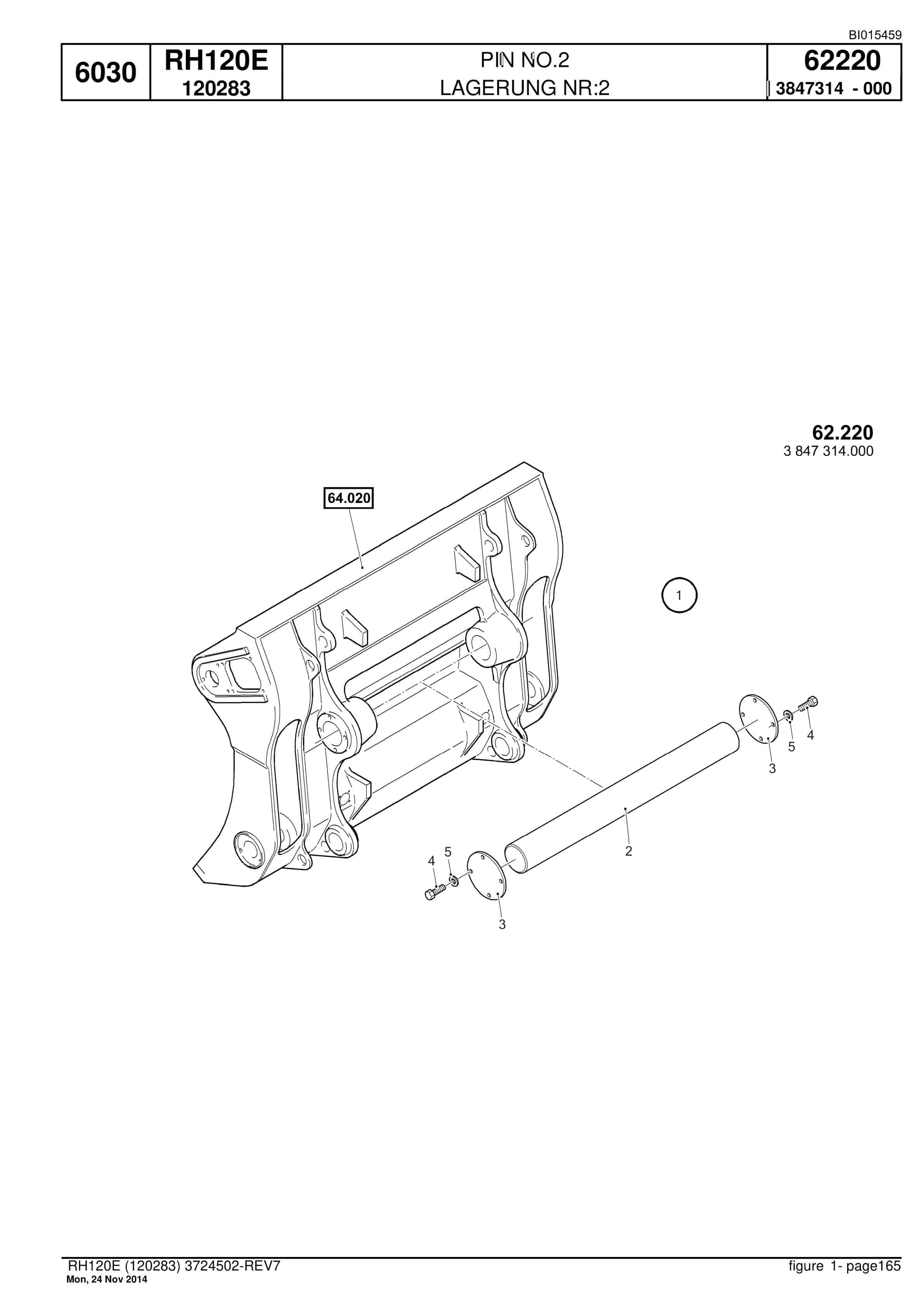 Caterpillar 6030 FS Hydraulic Shovel Spare Parts Manual BI015459-4