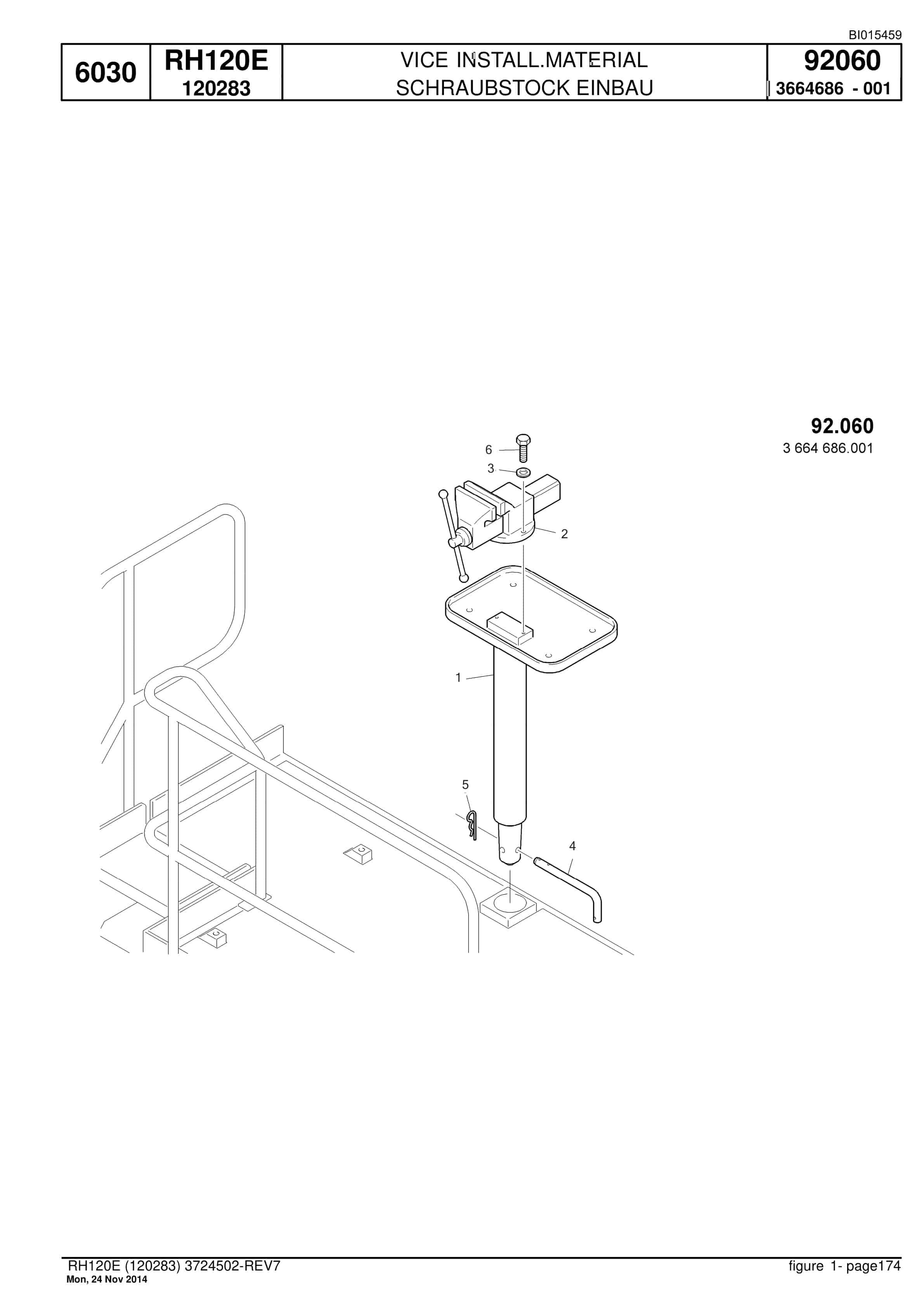 Caterpillar 6030 FS Hydraulic Shovel Spare Parts Manual BI015459-5