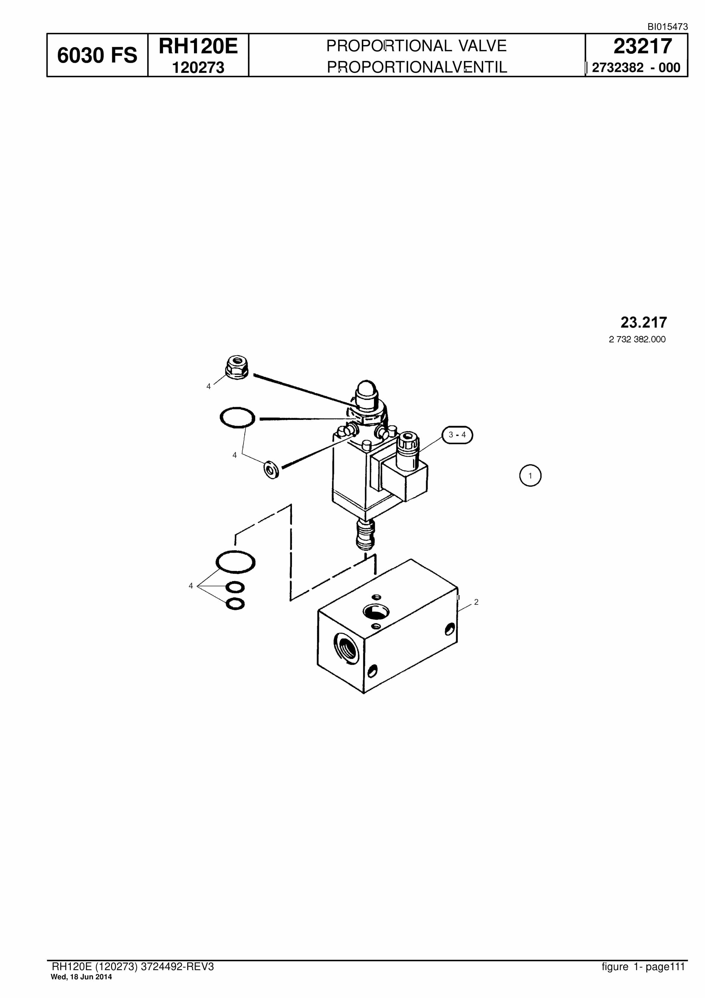 Caterpillar 6030 FS Hydraulic Shovel Spare Parts Manual BI015473-2
