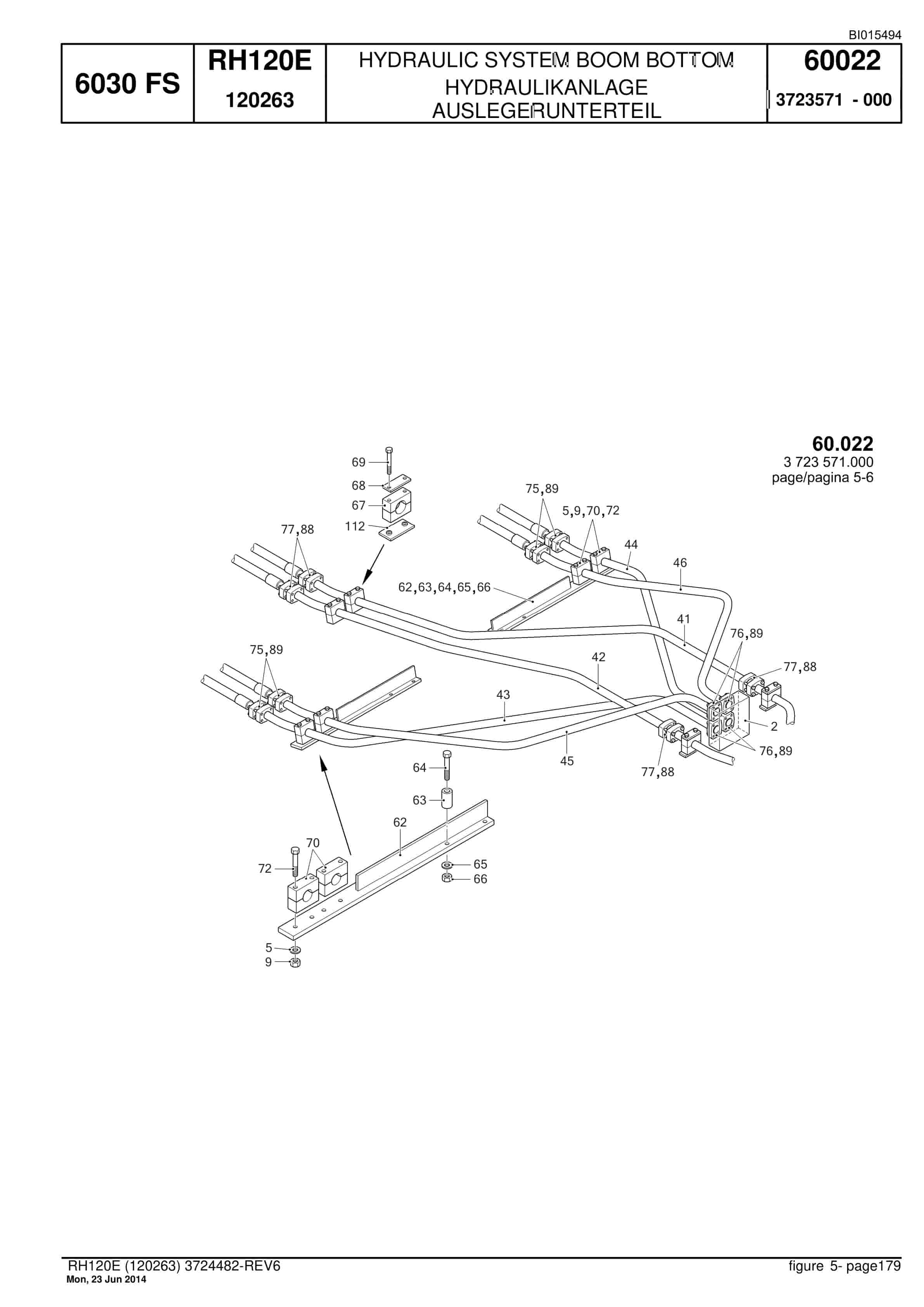 Caterpillar 6030 FS Hydraulic Shovel Spare Parts Manual BI015494-4