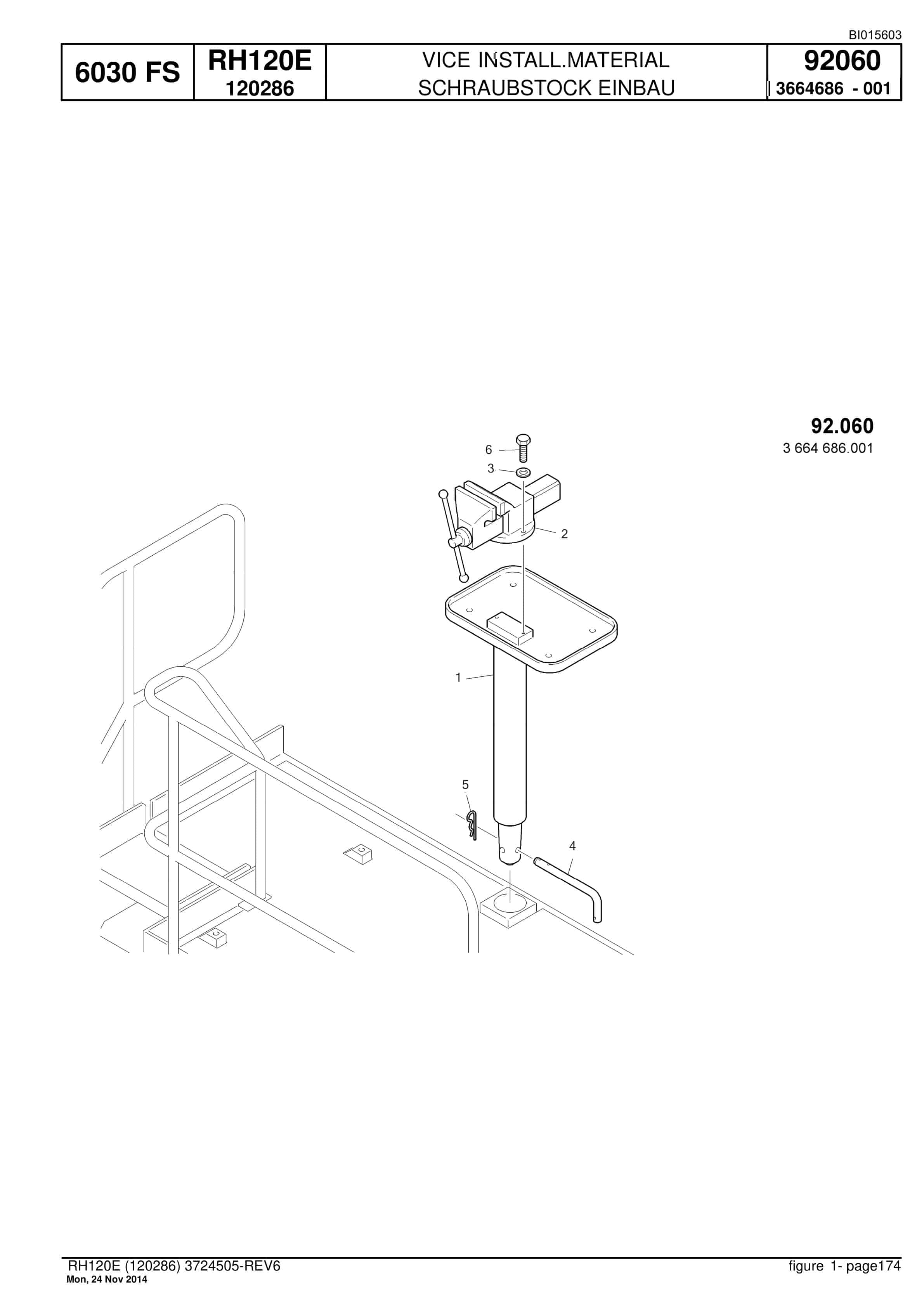 Caterpillar 6030 FS Hydraulic Shovel Spare Parts Manual BI015603-5