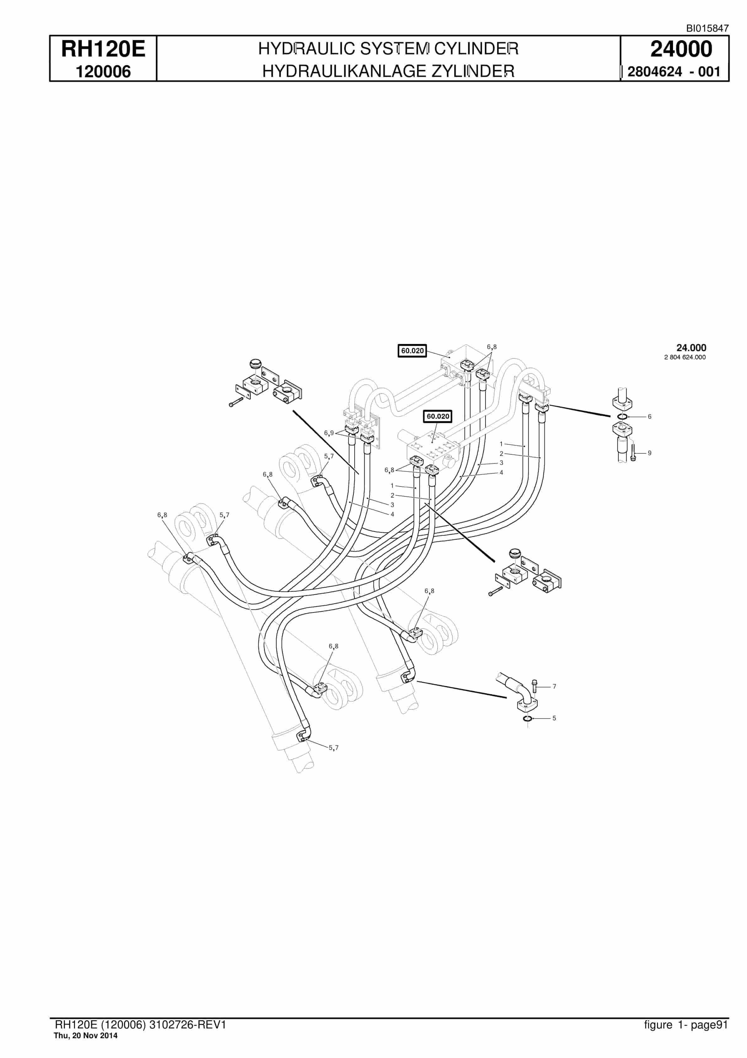 Caterpillar 6030 FS Hydraulic Shovel Spare Parts Manual BI015847-2