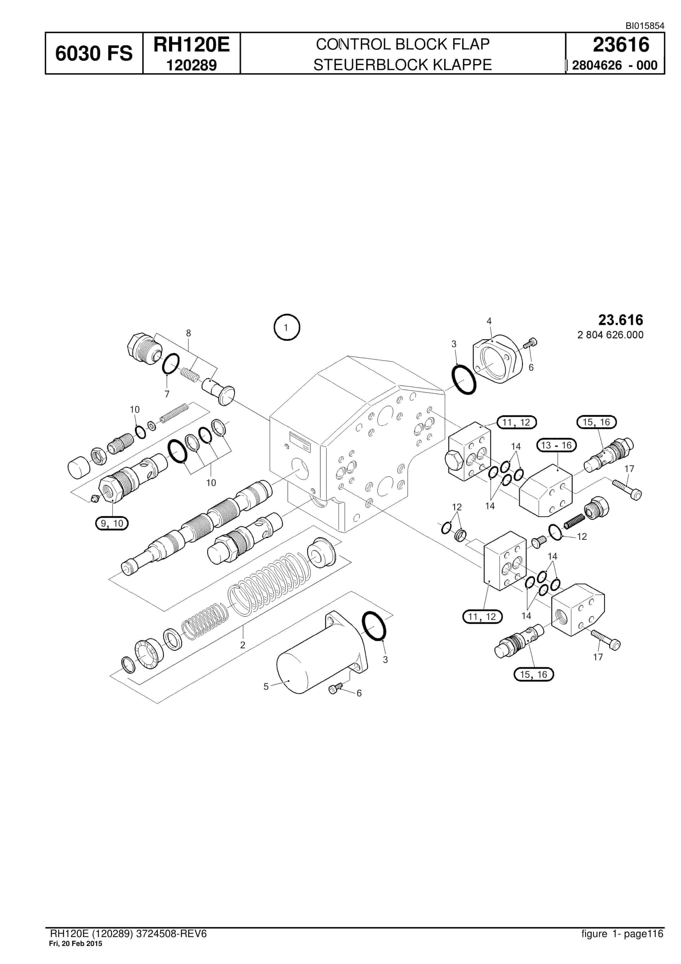 Caterpillar 6030 FS Hydraulic Shovel Spare Parts Manual BI015854-2