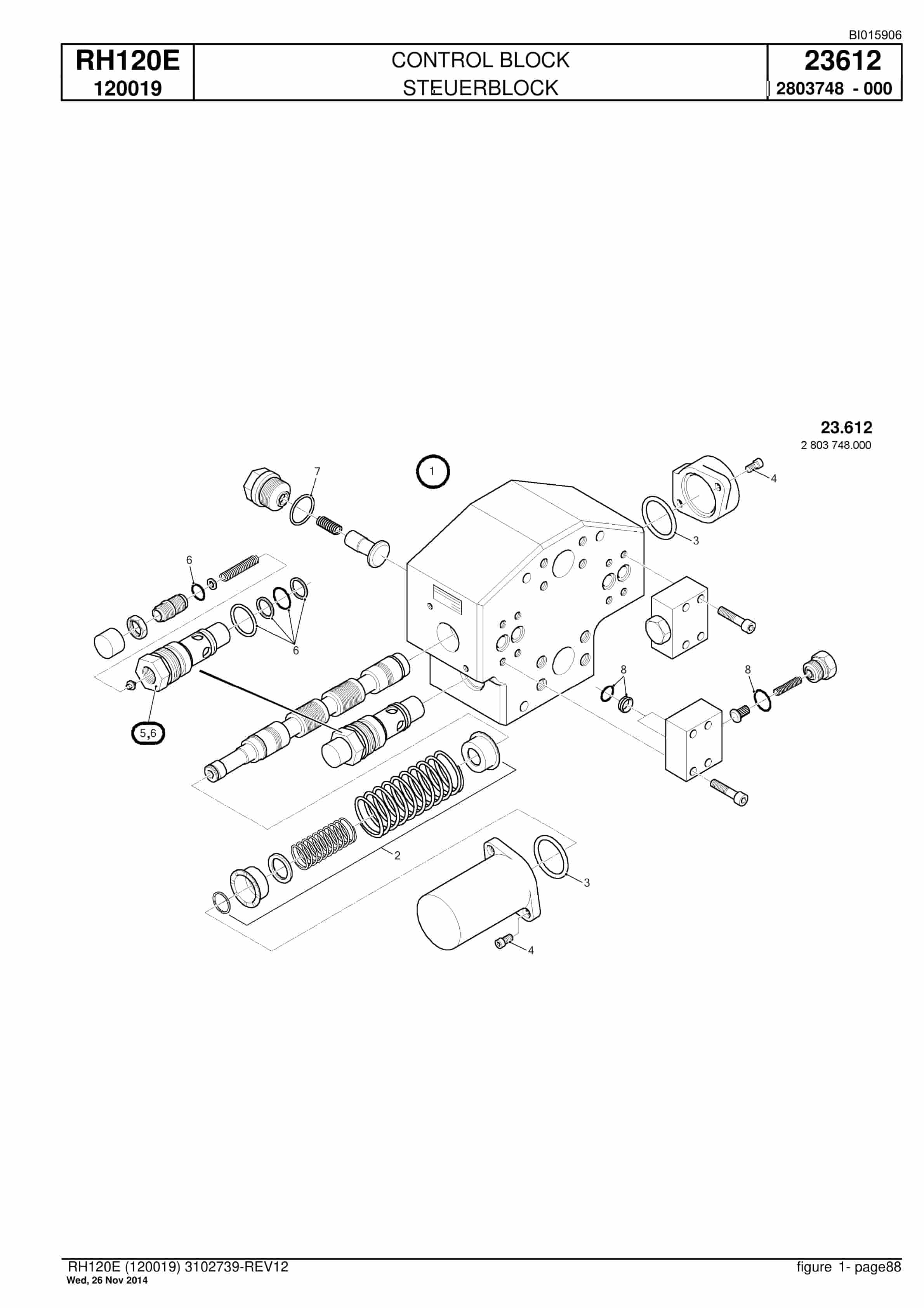 Caterpillar 6030 FS Hydraulic Shovel Spare Parts Manual BI015906-2