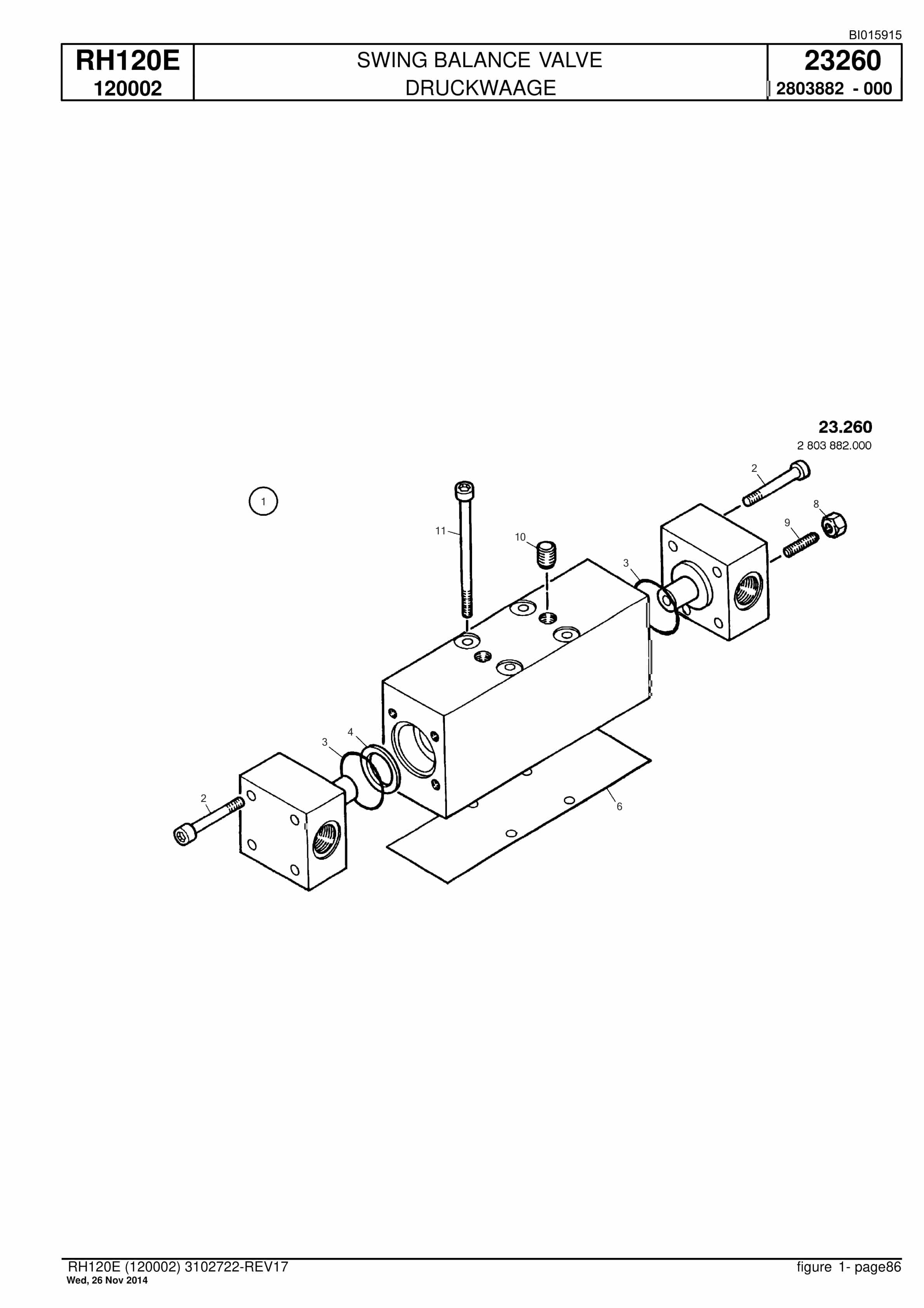 Caterpillar 6030 FS Hydraulic Shovel Spare Parts Manual BI015915-2