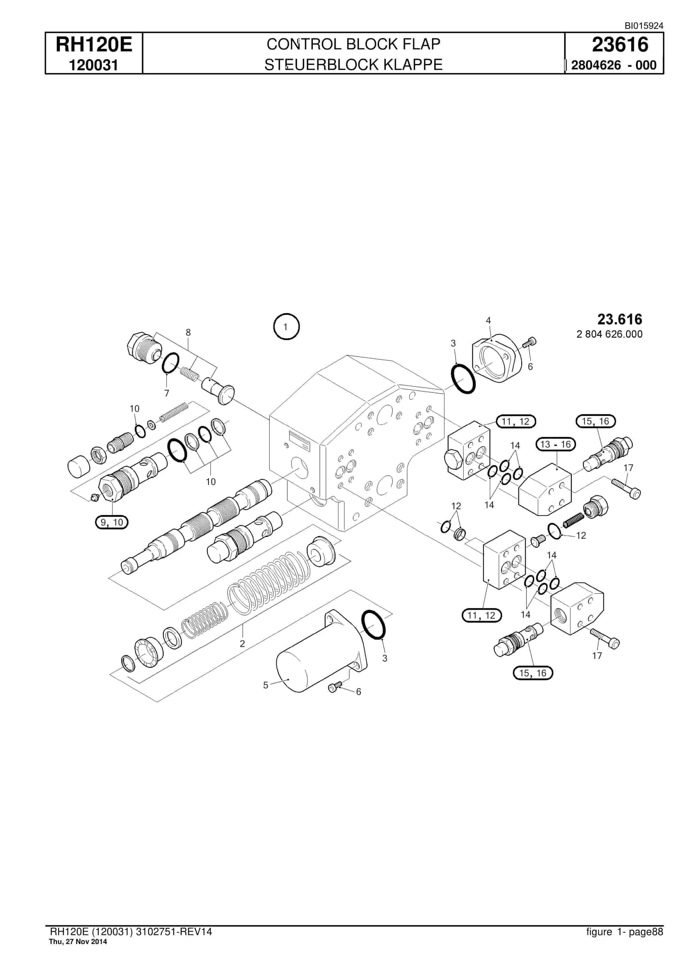 Caterpillar 6030 FS Hydraulic Shovel Spare Parts Manual BI015924-2