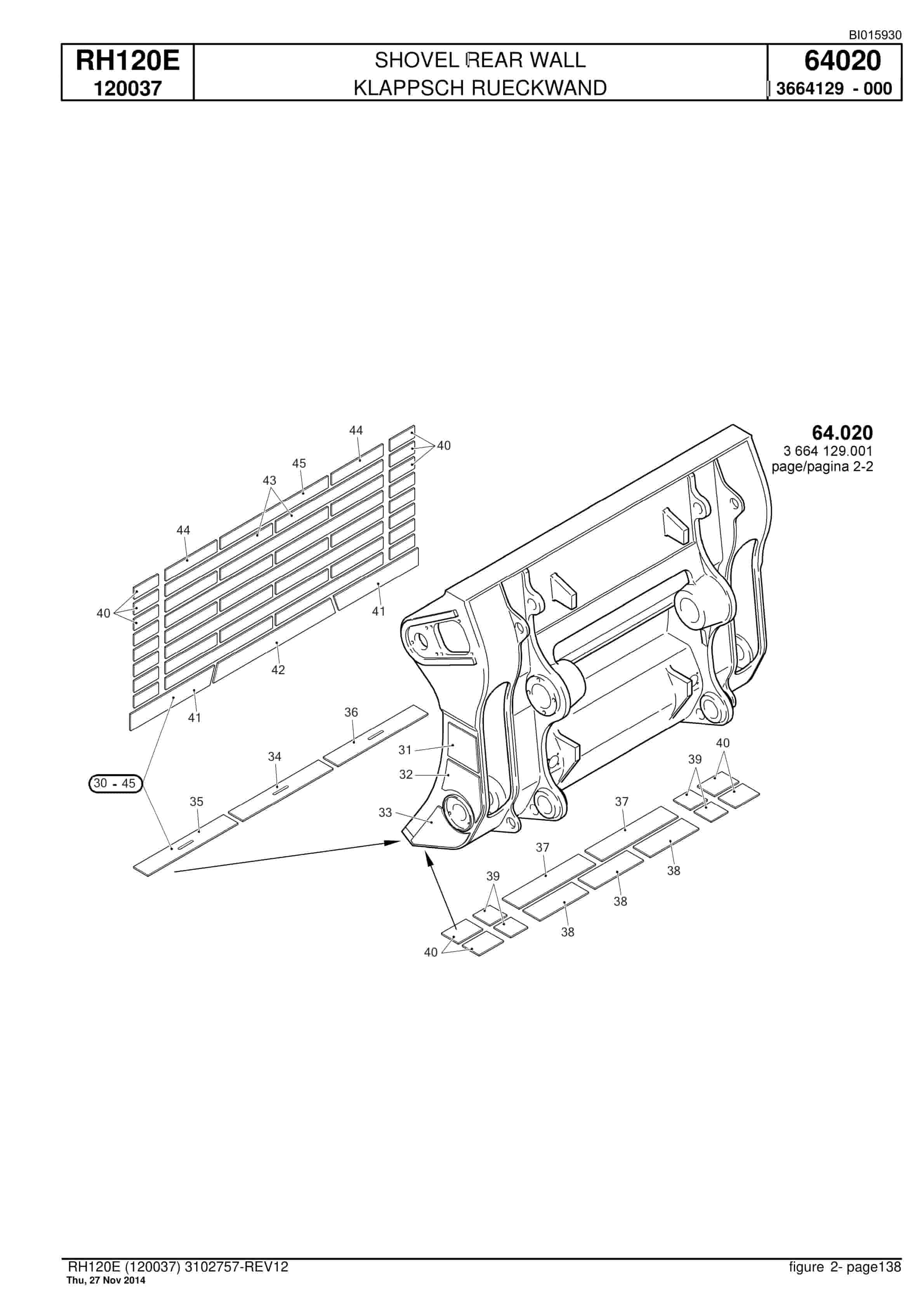 Caterpillar 6030 FS Hydraulic Shovel Spare Parts Manual BI015930-4