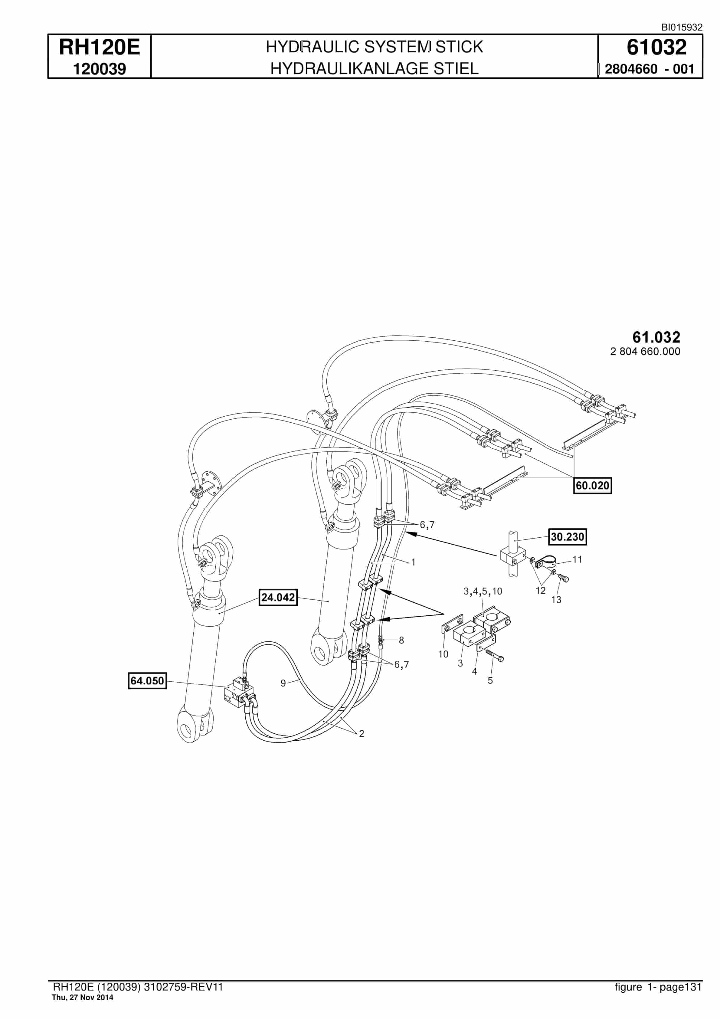 Caterpillar 6030 FS Hydraulic Shovel Spare Parts Manual BI015932-4