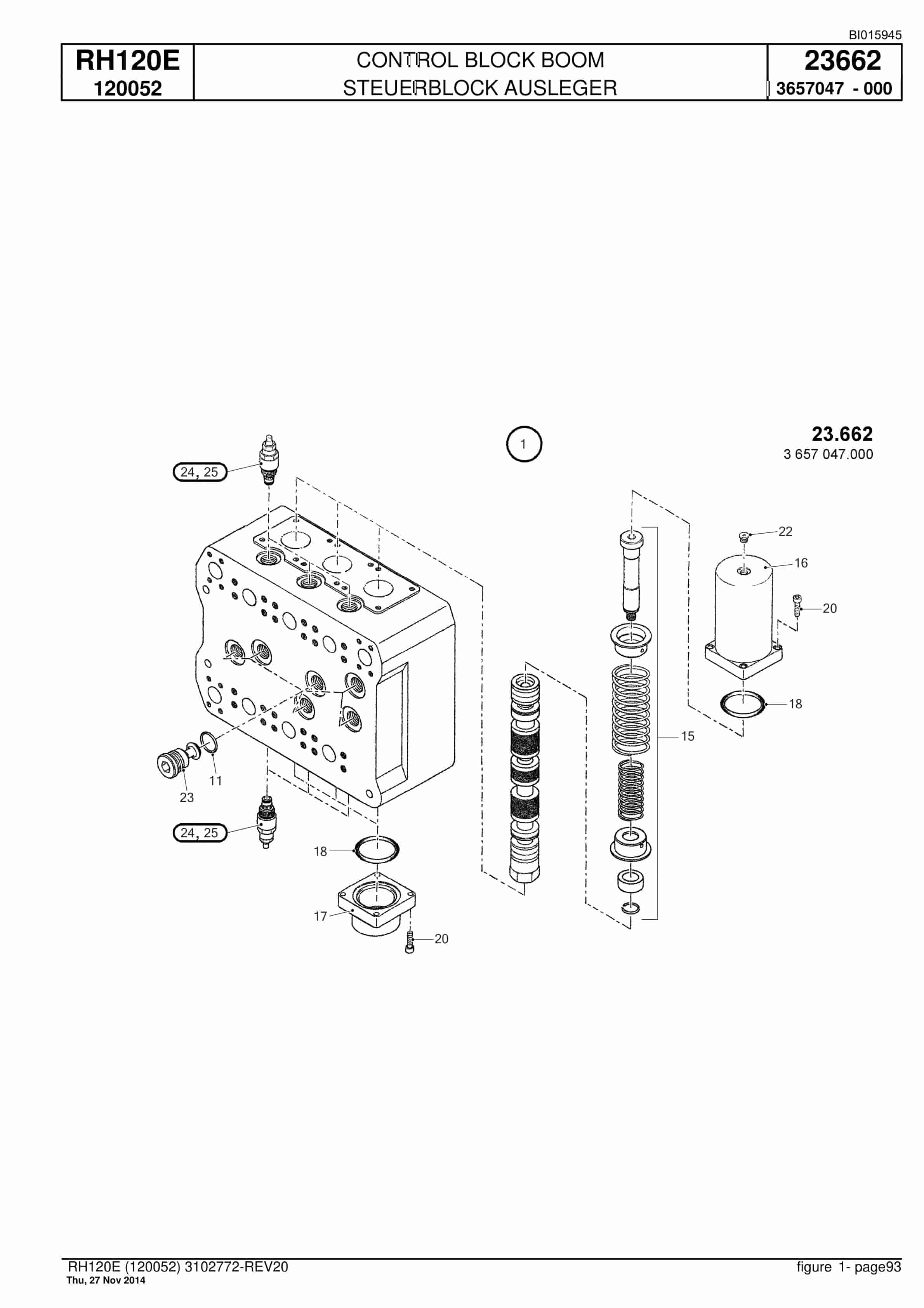 Caterpillar 6030 FS Hydraulic Shovel Spare Parts Manual BI015945-2