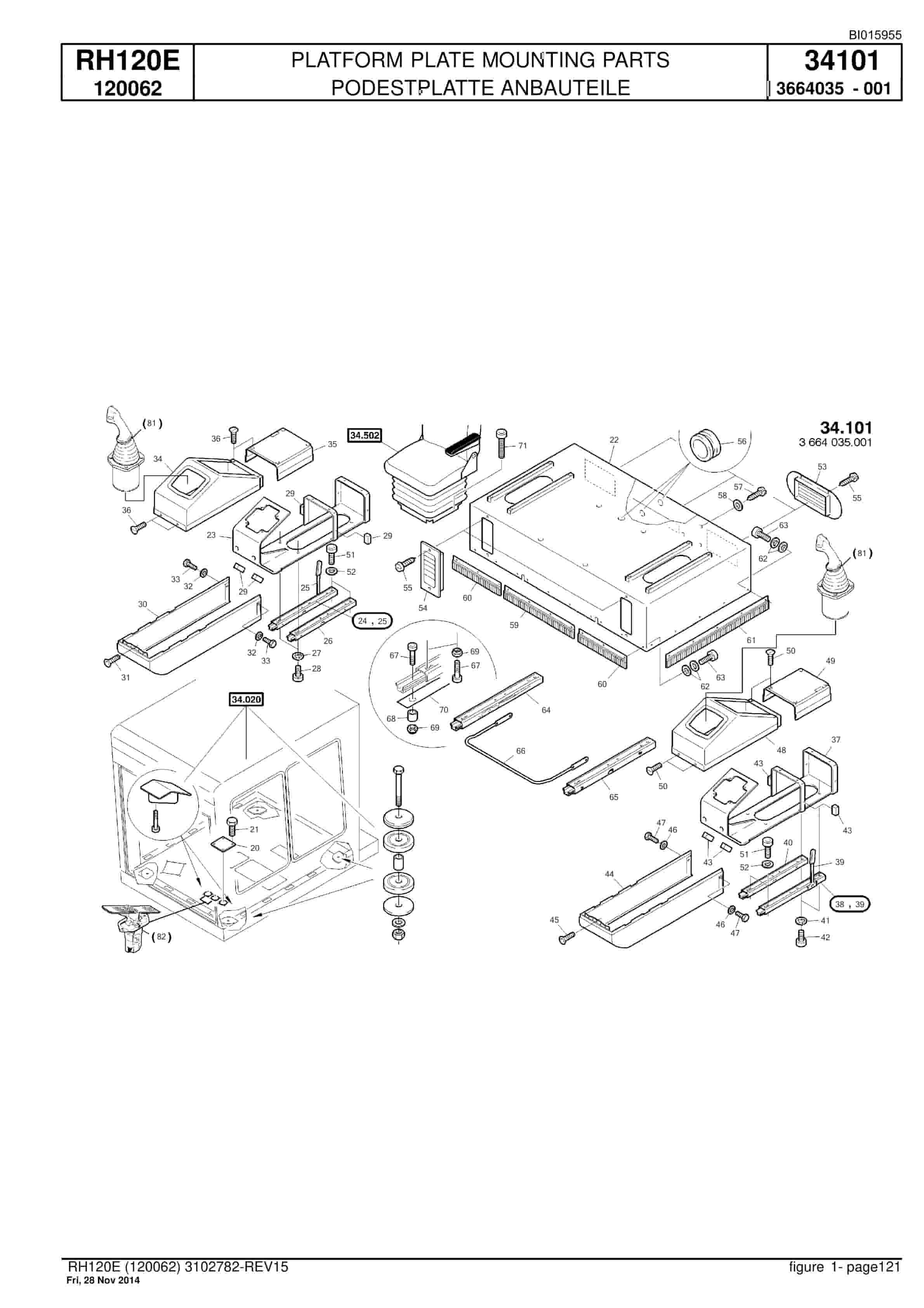 Caterpillar 6030 FS Hydraulic Shovel Spare Parts Manual BI015955-3
