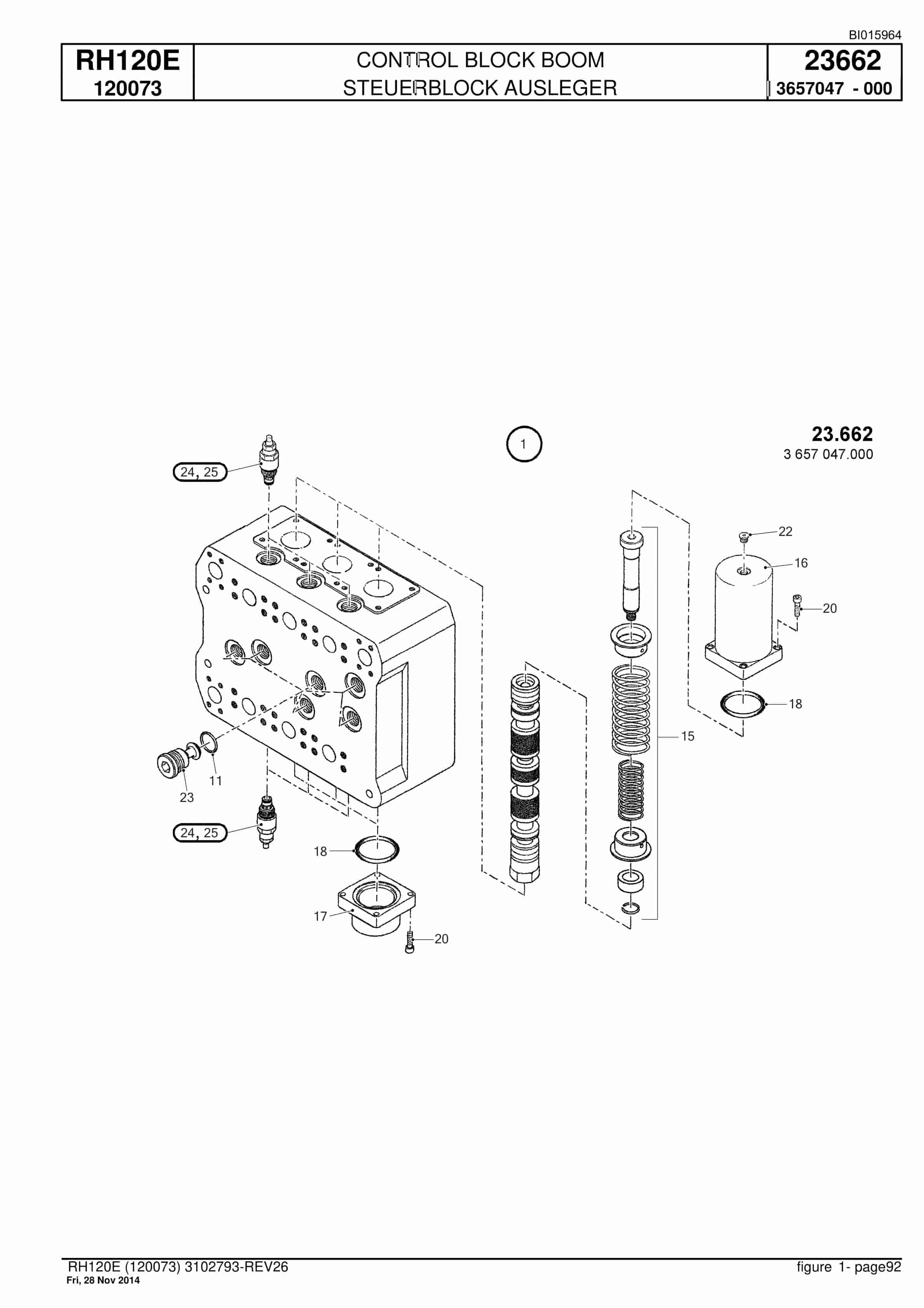 Caterpillar 6030 FS Hydraulic Shovel Spare Parts Manual BI015964-2