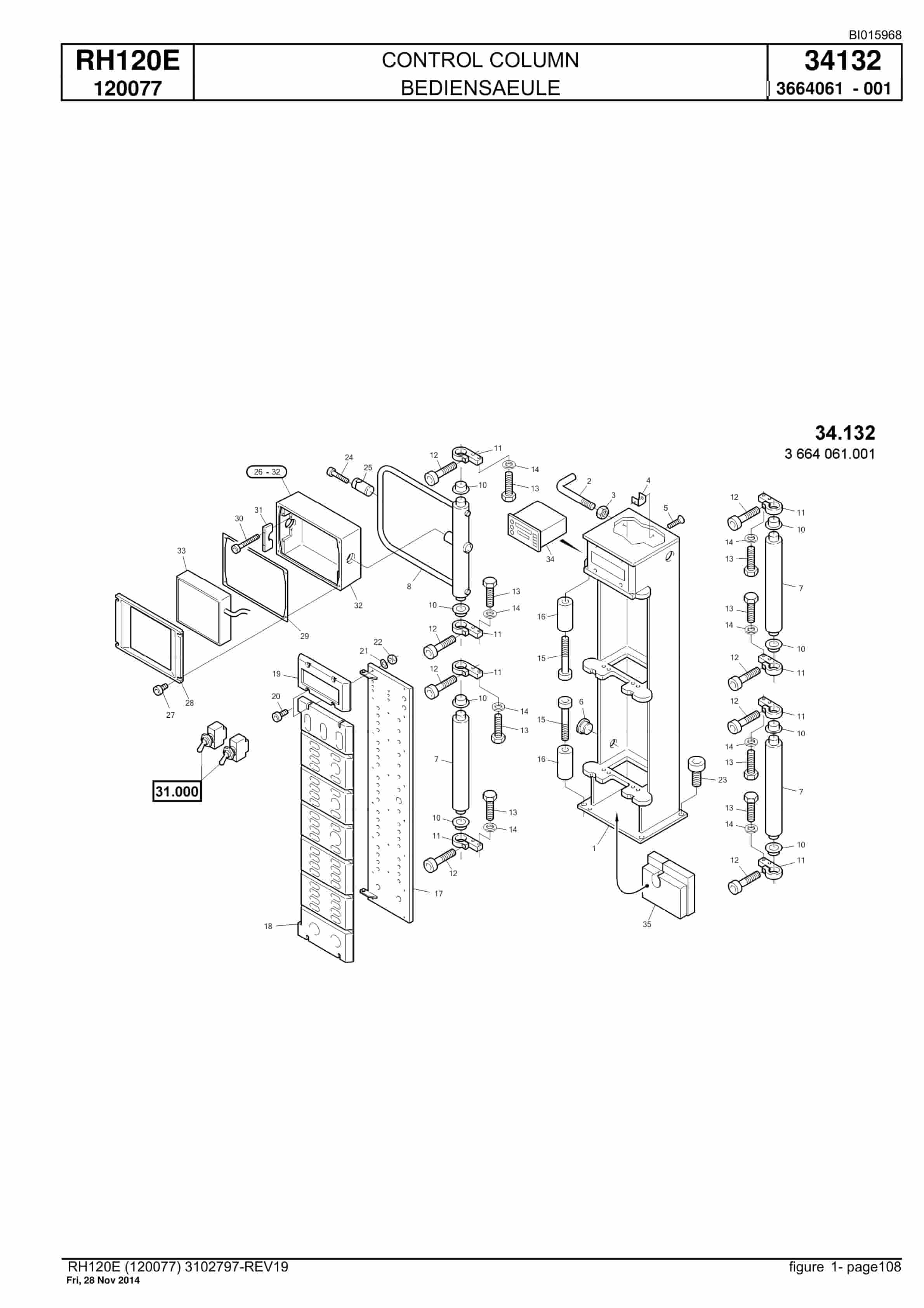 Caterpillar 6030 FS Hydraulic Shovel Spare Parts Manual BI015968-3