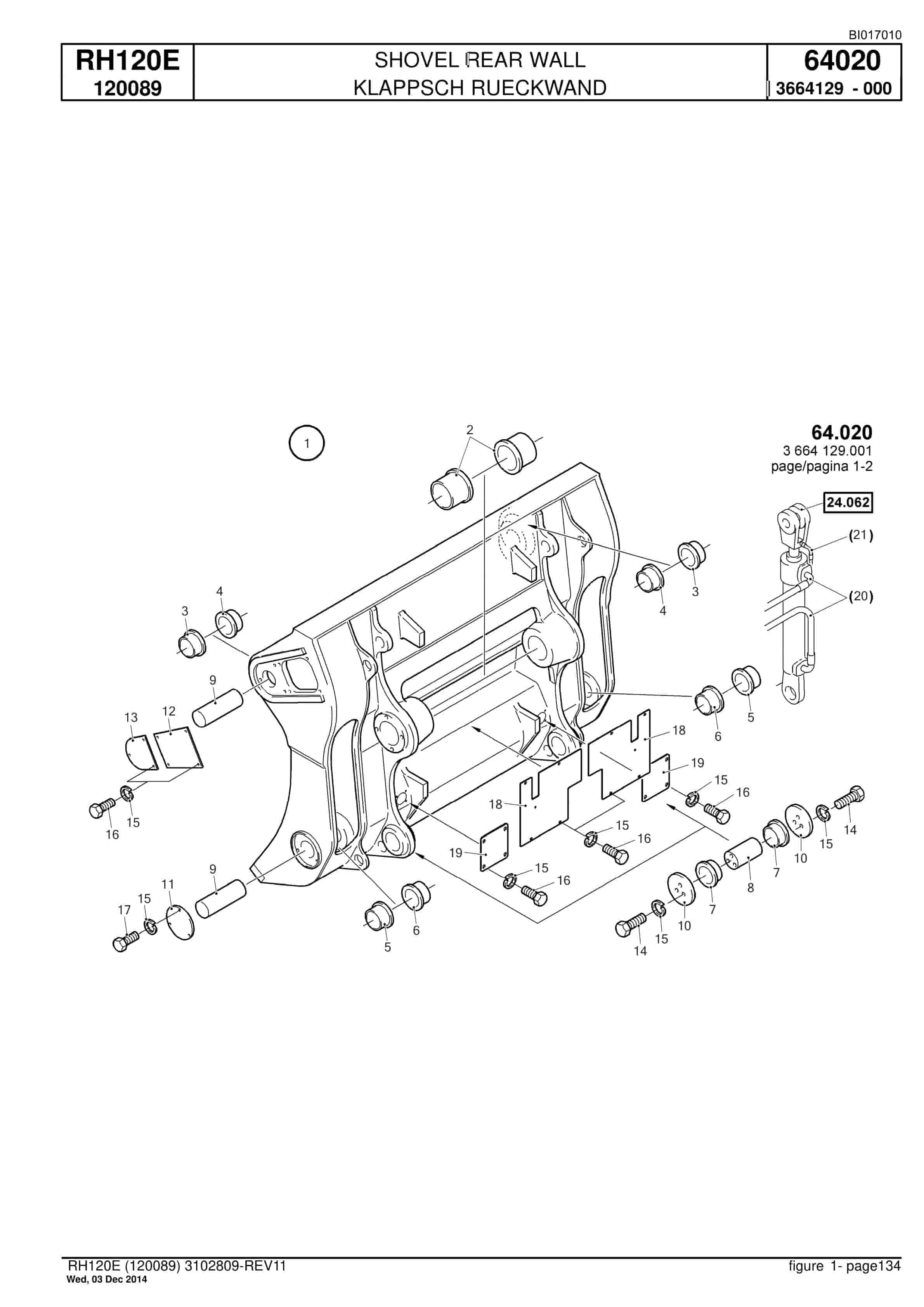 Caterpillar 6030 FS Hydraulic Shovel Spare Parts Manual BI017010-4