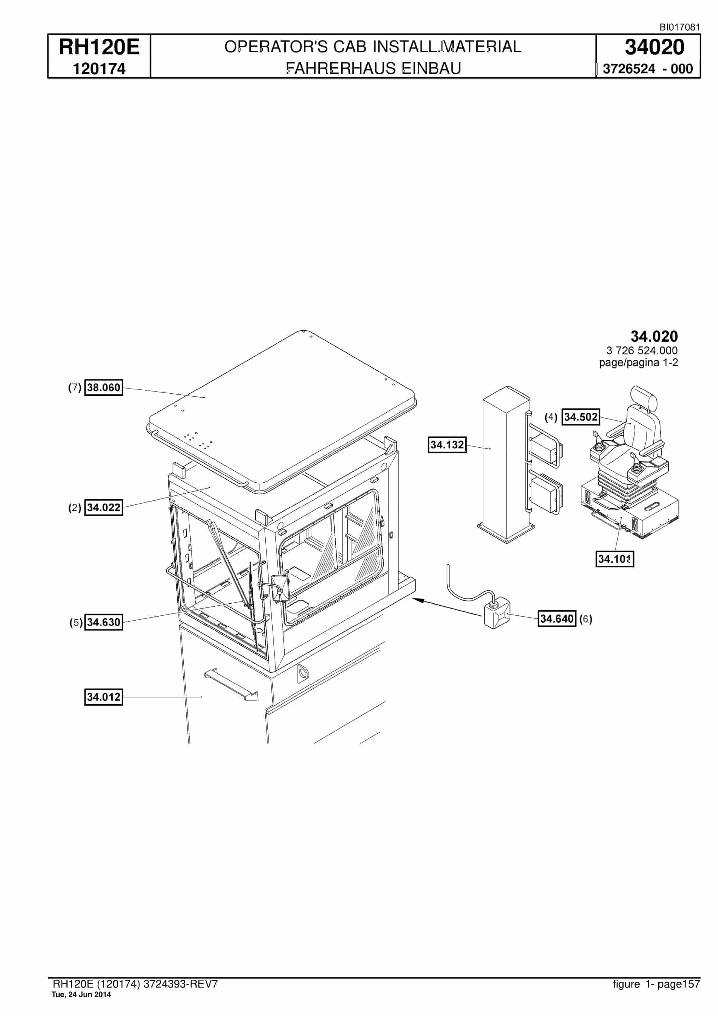 Caterpillar 6030 FS Hydraulic Shovel Spare Parts Manual BI017081-3