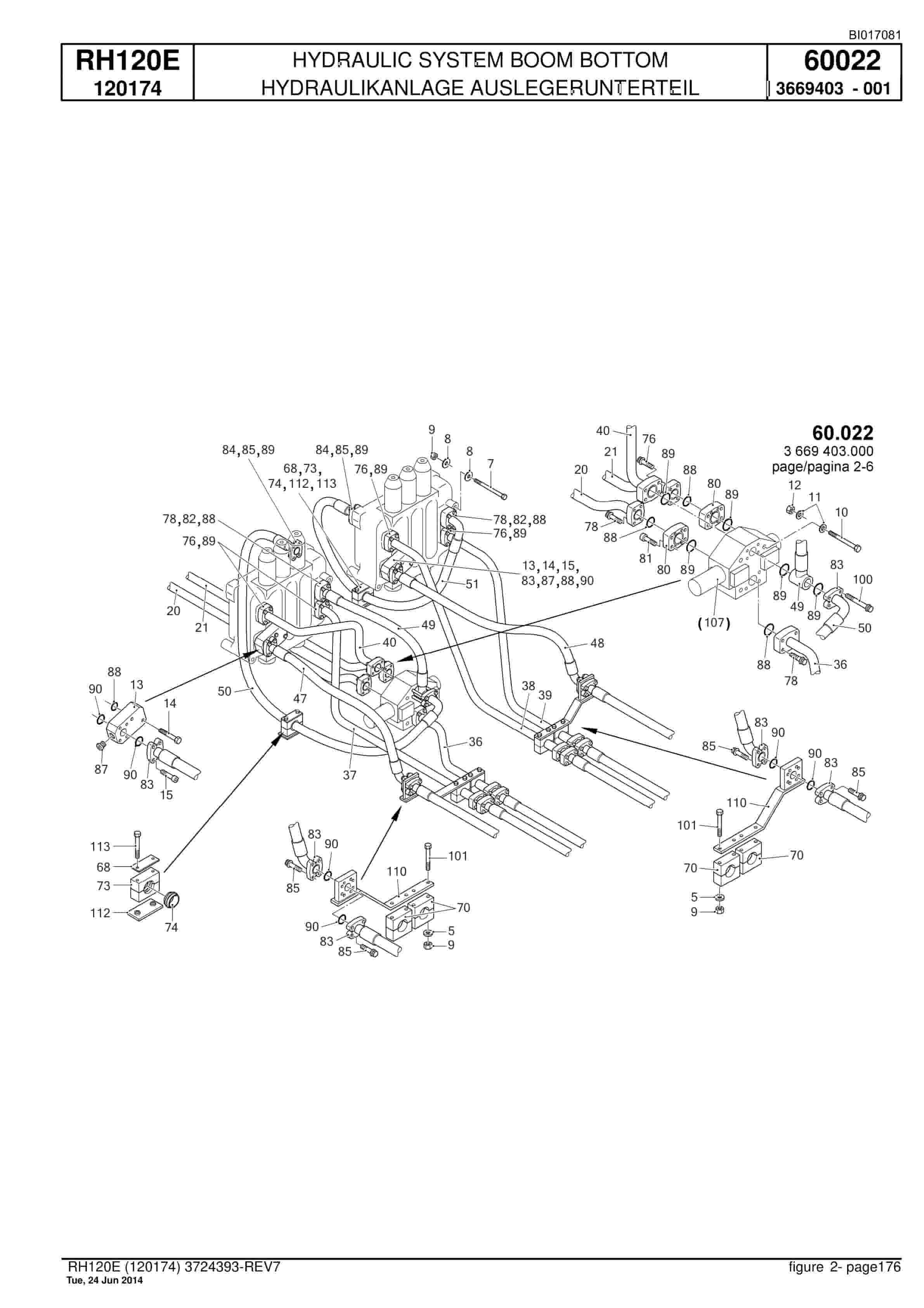 Caterpillar 6030 FS Hydraulic Shovel Spare Parts Manual BI017081-4
