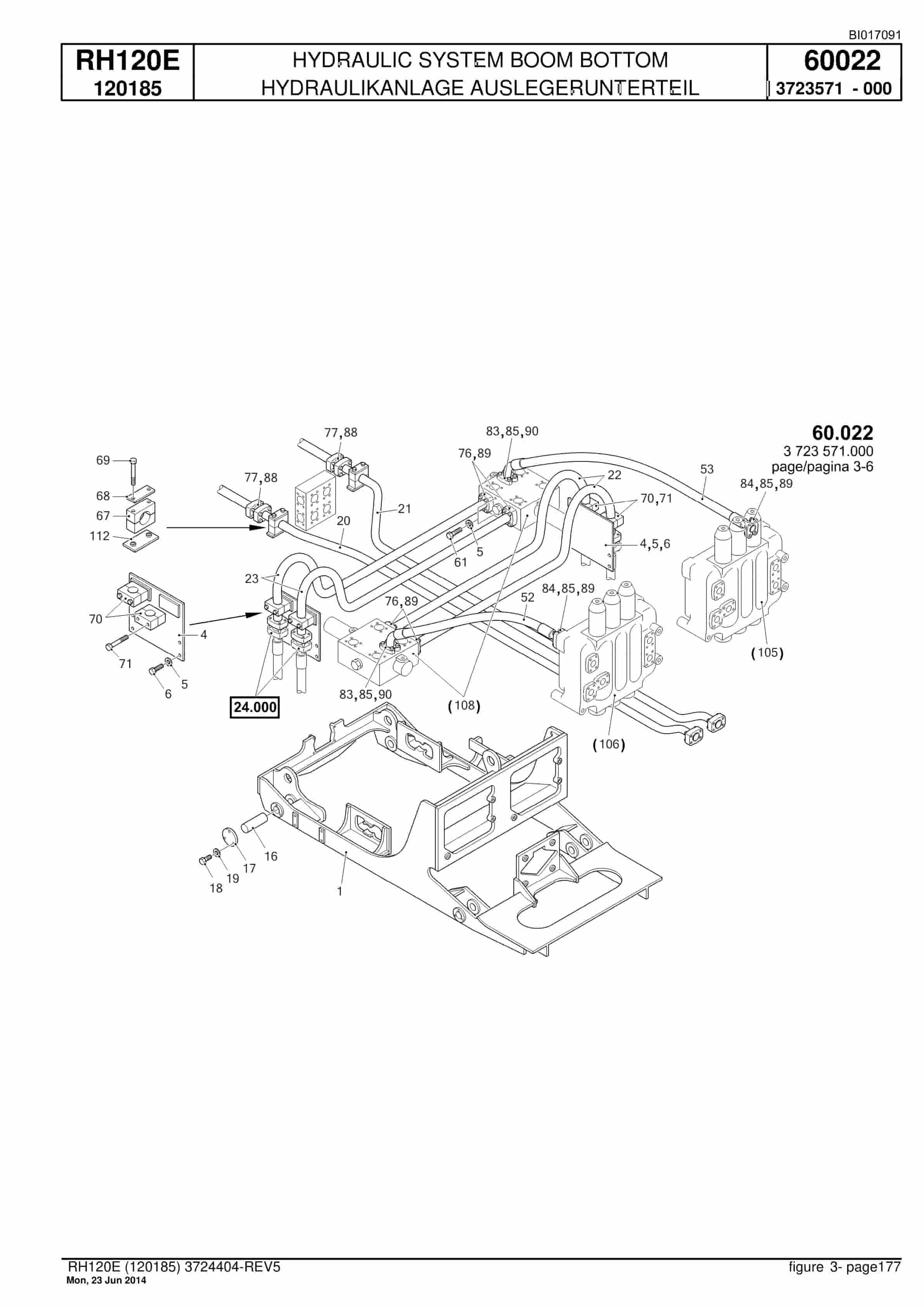 Caterpillar 6030 FS Hydraulic Shovel Spare Parts Manual BI017091-4