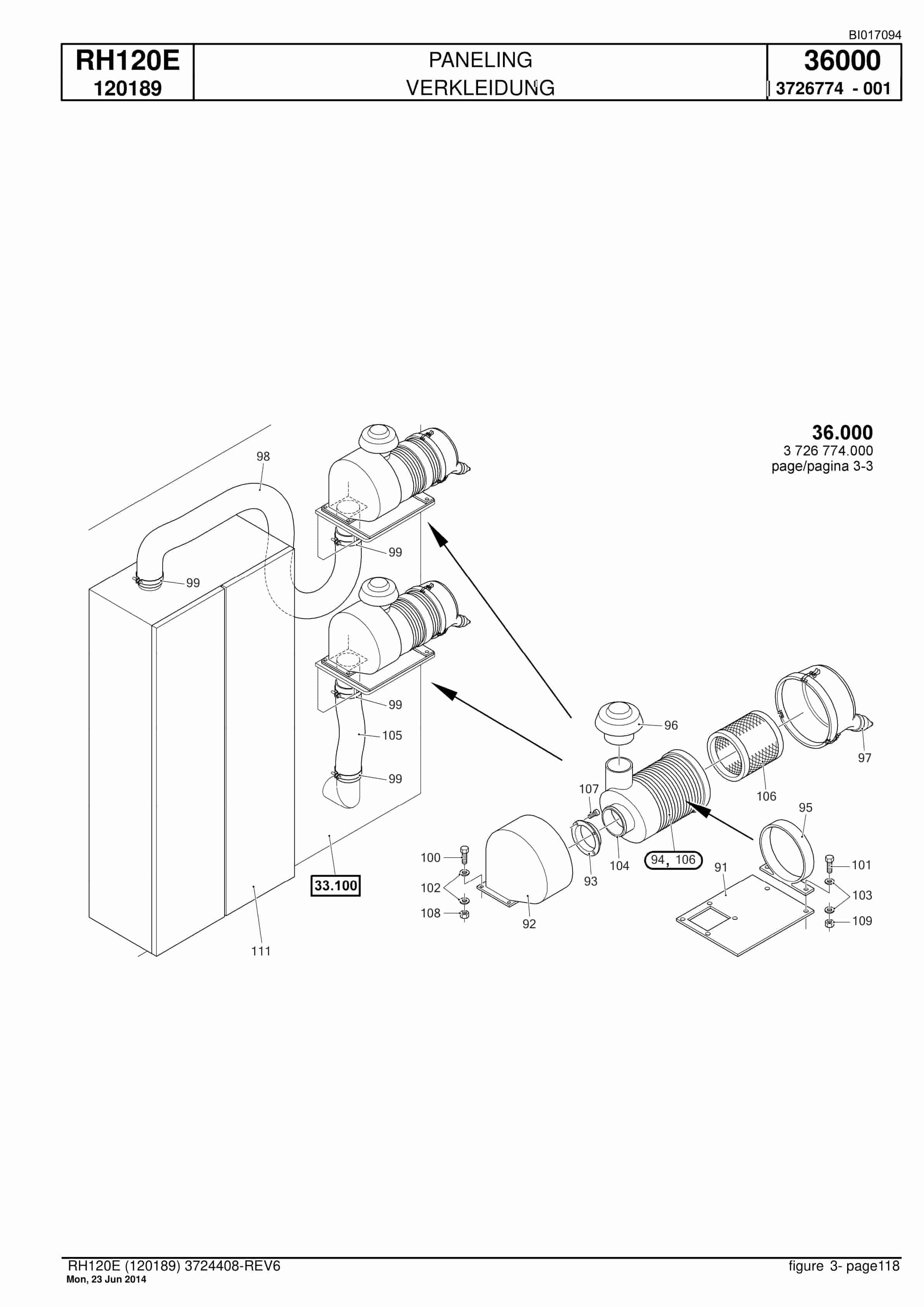 Caterpillar 6030 FS Hydraulic Shovel Spare Parts Manual BI017094-3