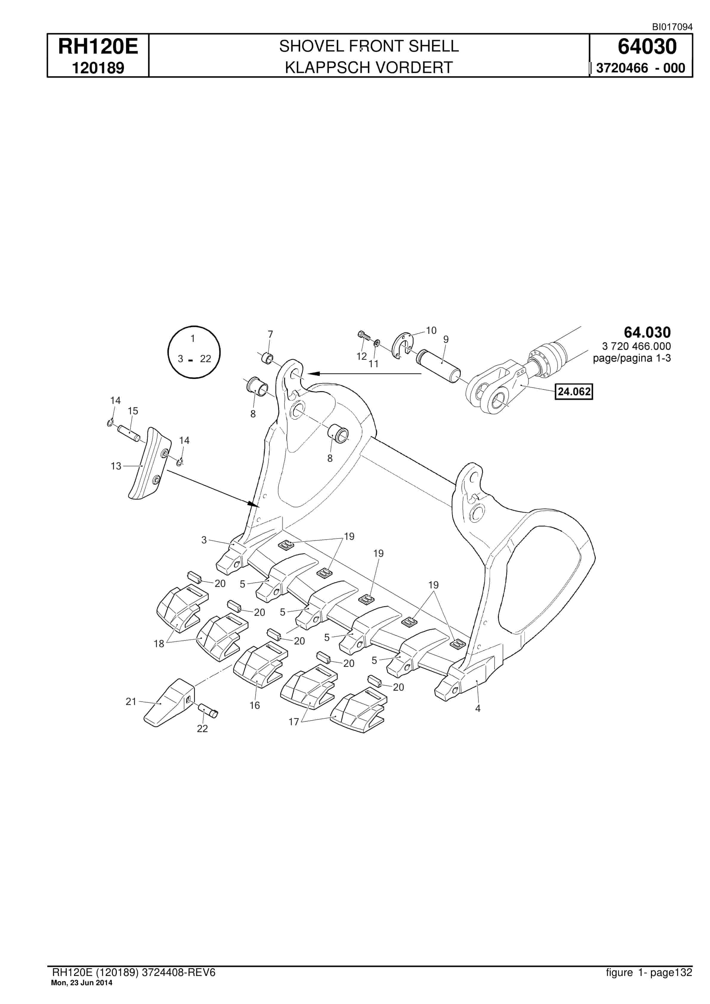 Caterpillar 6030 FS Hydraulic Shovel Spare Parts Manual BI017094-4