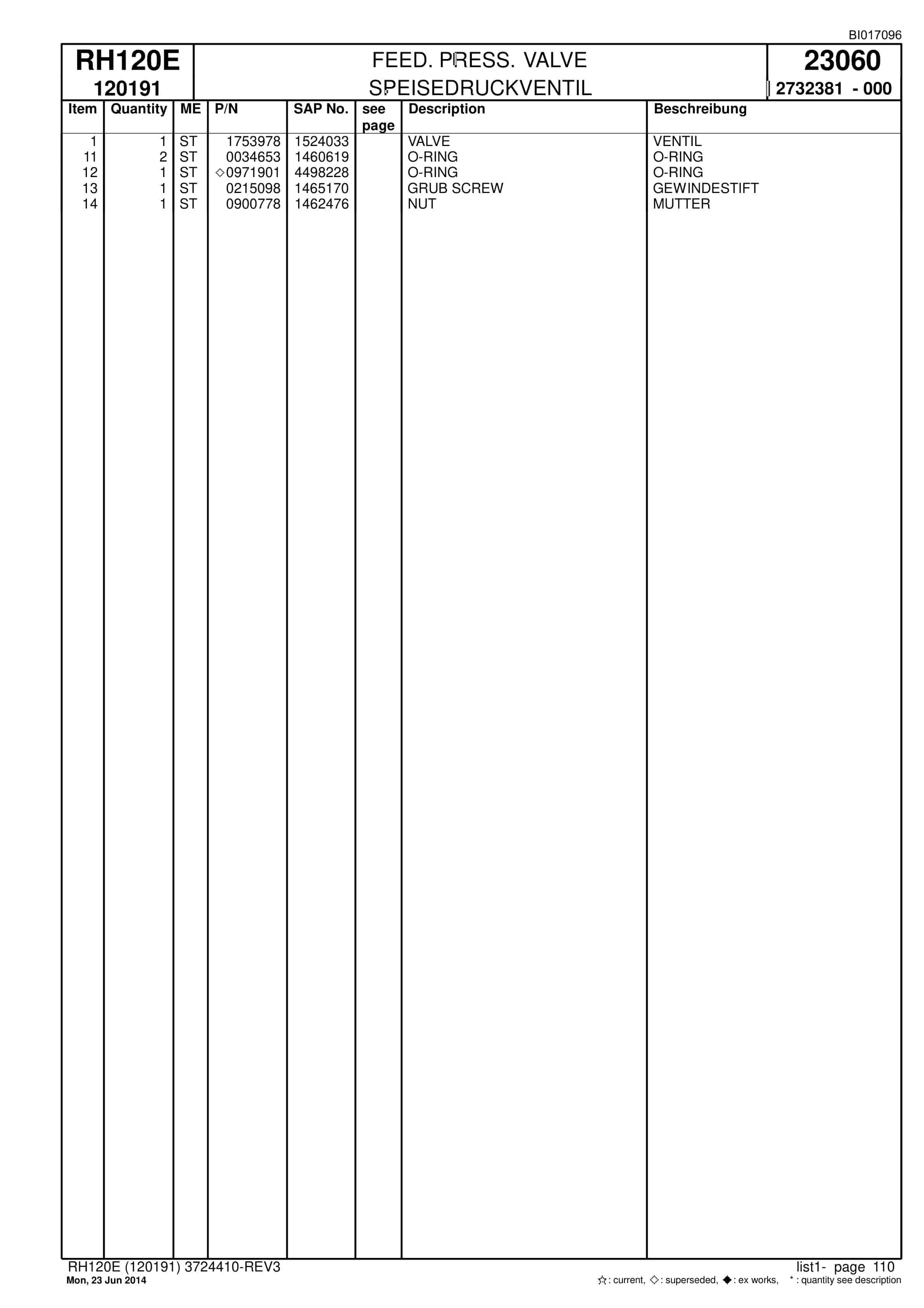 Caterpillar 6030 FS Hydraulic Shovel Spare Parts Manual BI017096-2
