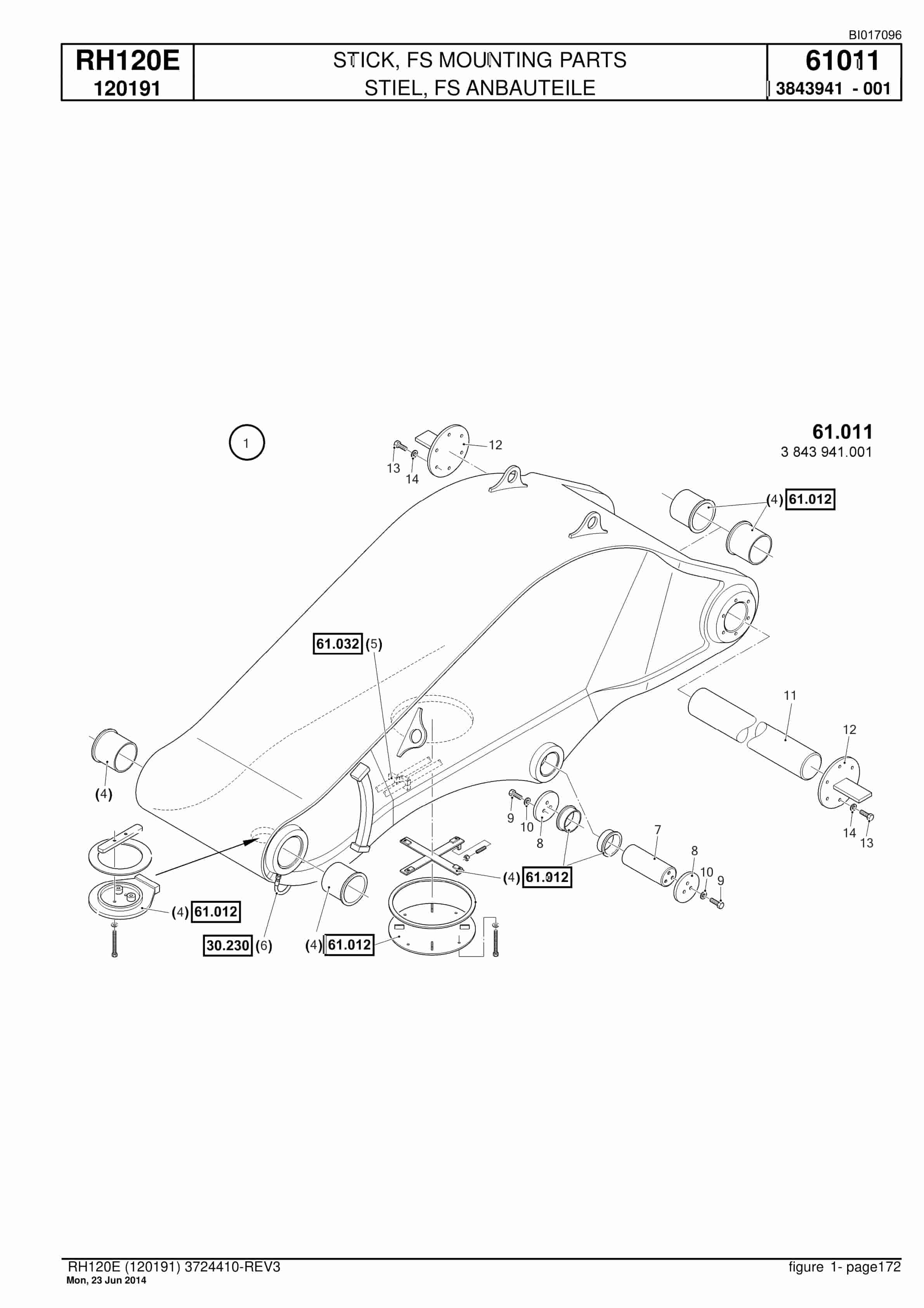 Caterpillar 6030 FS Hydraulic Shovel Spare Parts Manual BI017096-4