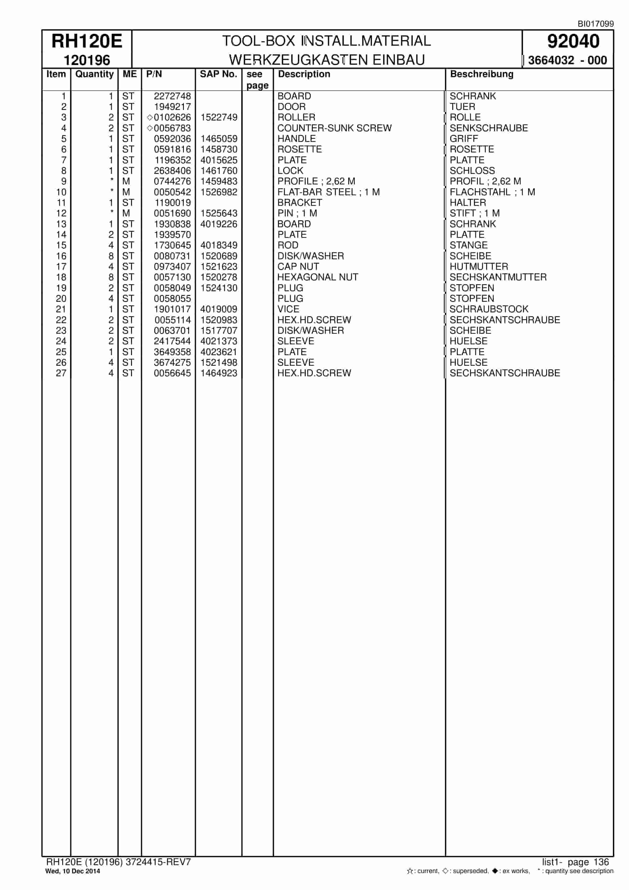 Caterpillar 6030 FS Hydraulic Shovel Spare Parts Manual BI017099-5