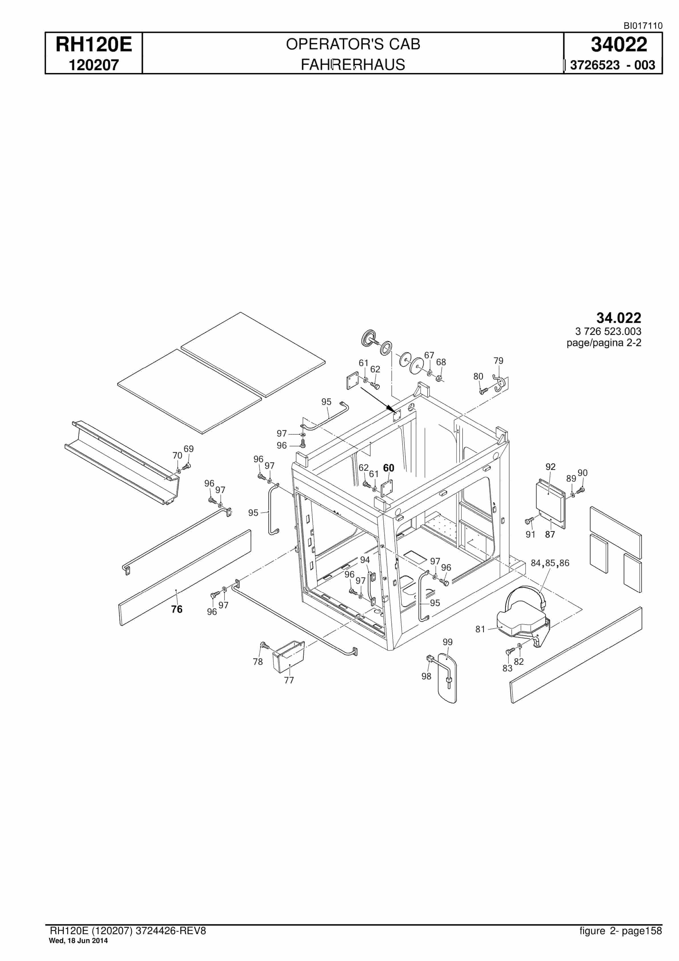 Caterpillar 6030 FS Hydraulic Shovel Spare Parts Manual BI017110-3
