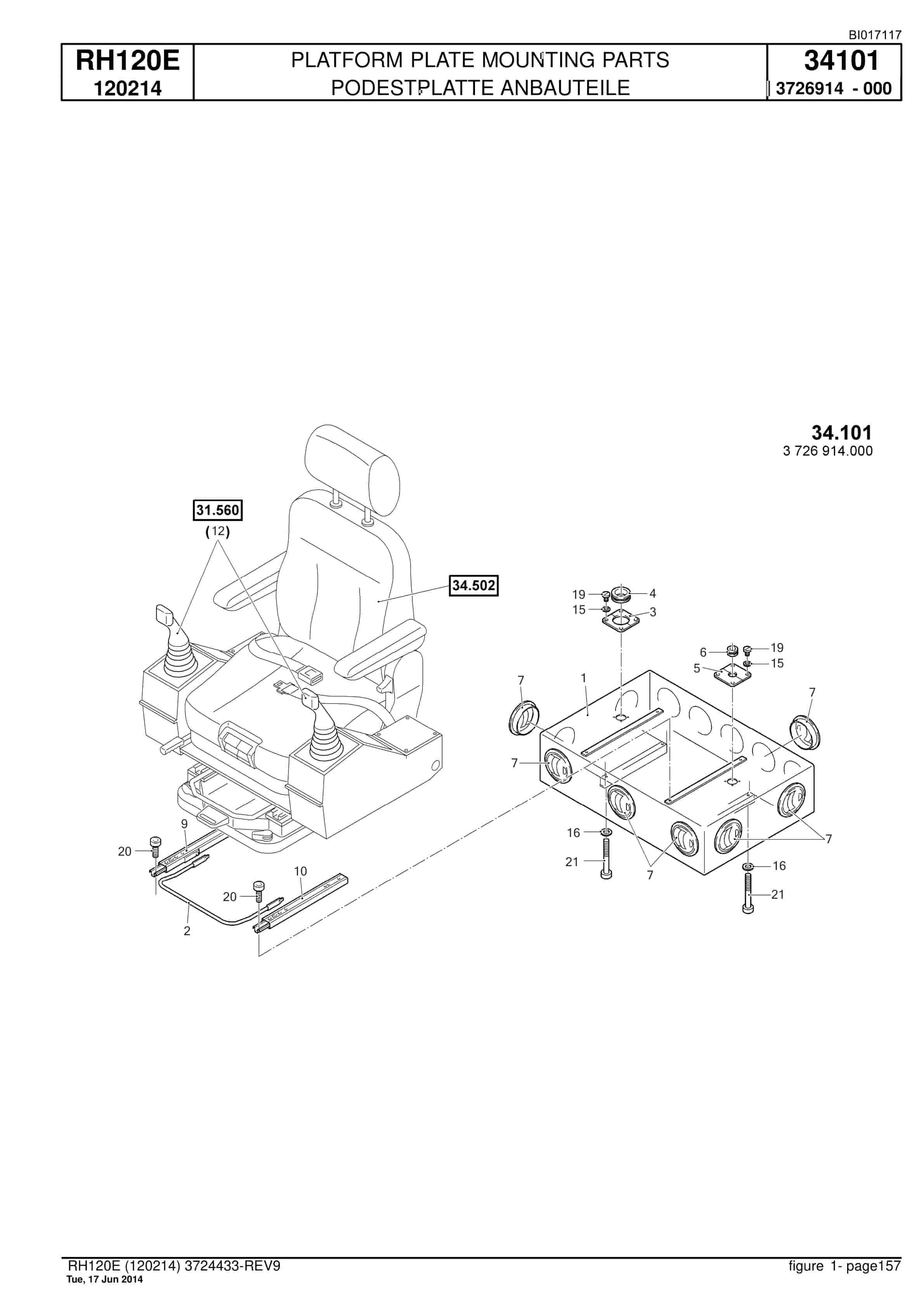 Caterpillar 6030 FS Hydraulic Shovel Spare Parts Manual BI017117-3