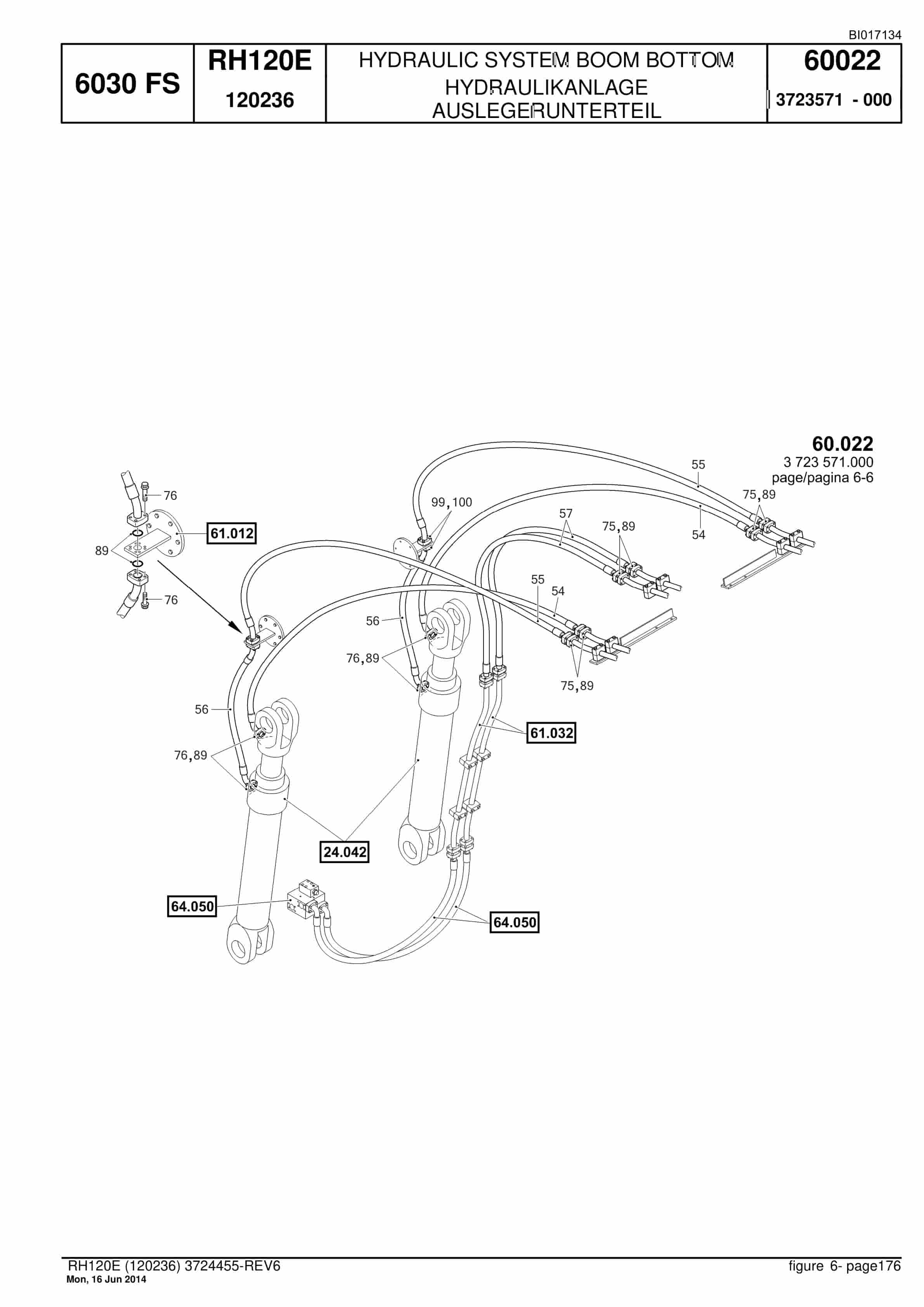 Caterpillar 6030 FS Hydraulic Shovel Spare Parts Manual BI017134-4