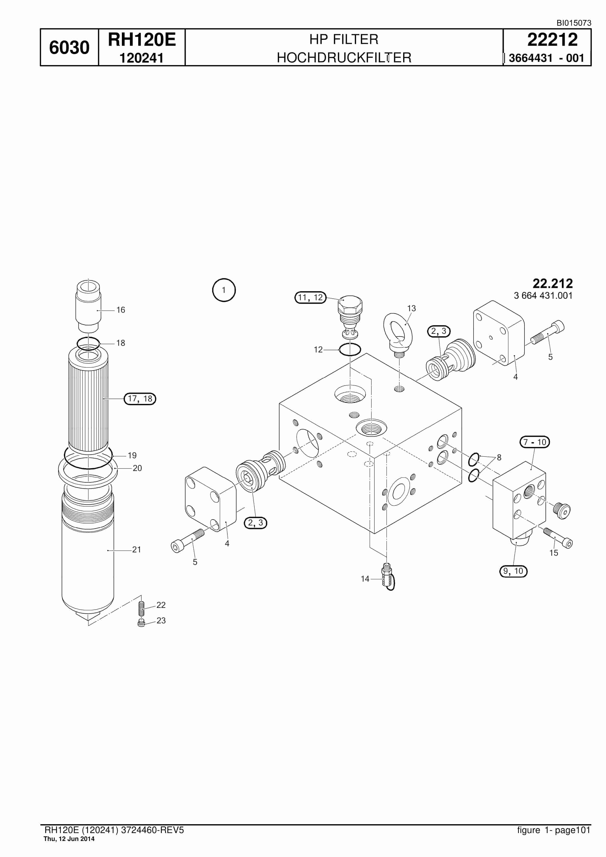 Caterpillar 6030 Hydraulic Shovel Spare Parts Manual BI015073-2