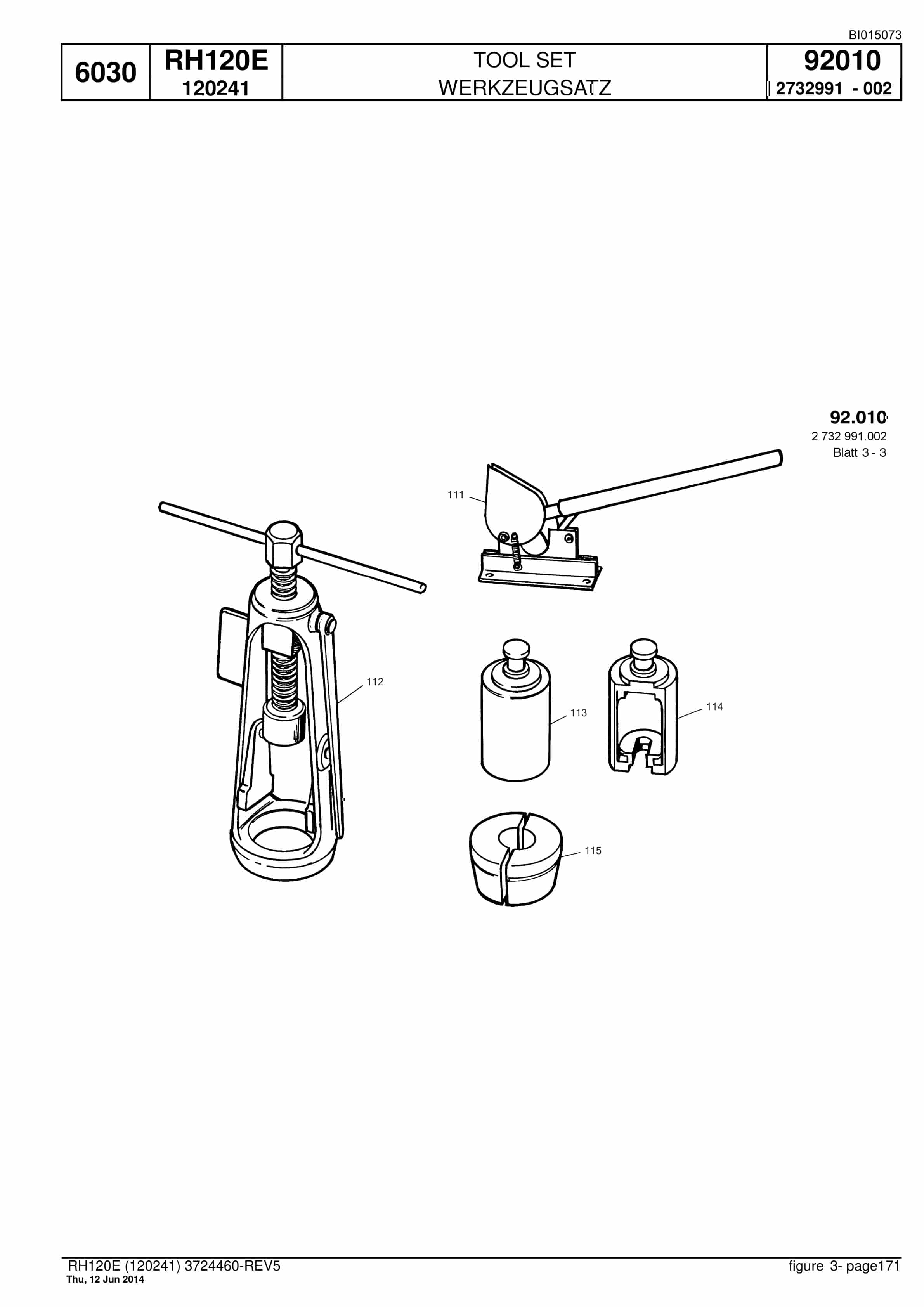 Caterpillar 6030 Hydraulic Shovel Spare Parts Manual BI015073-5
