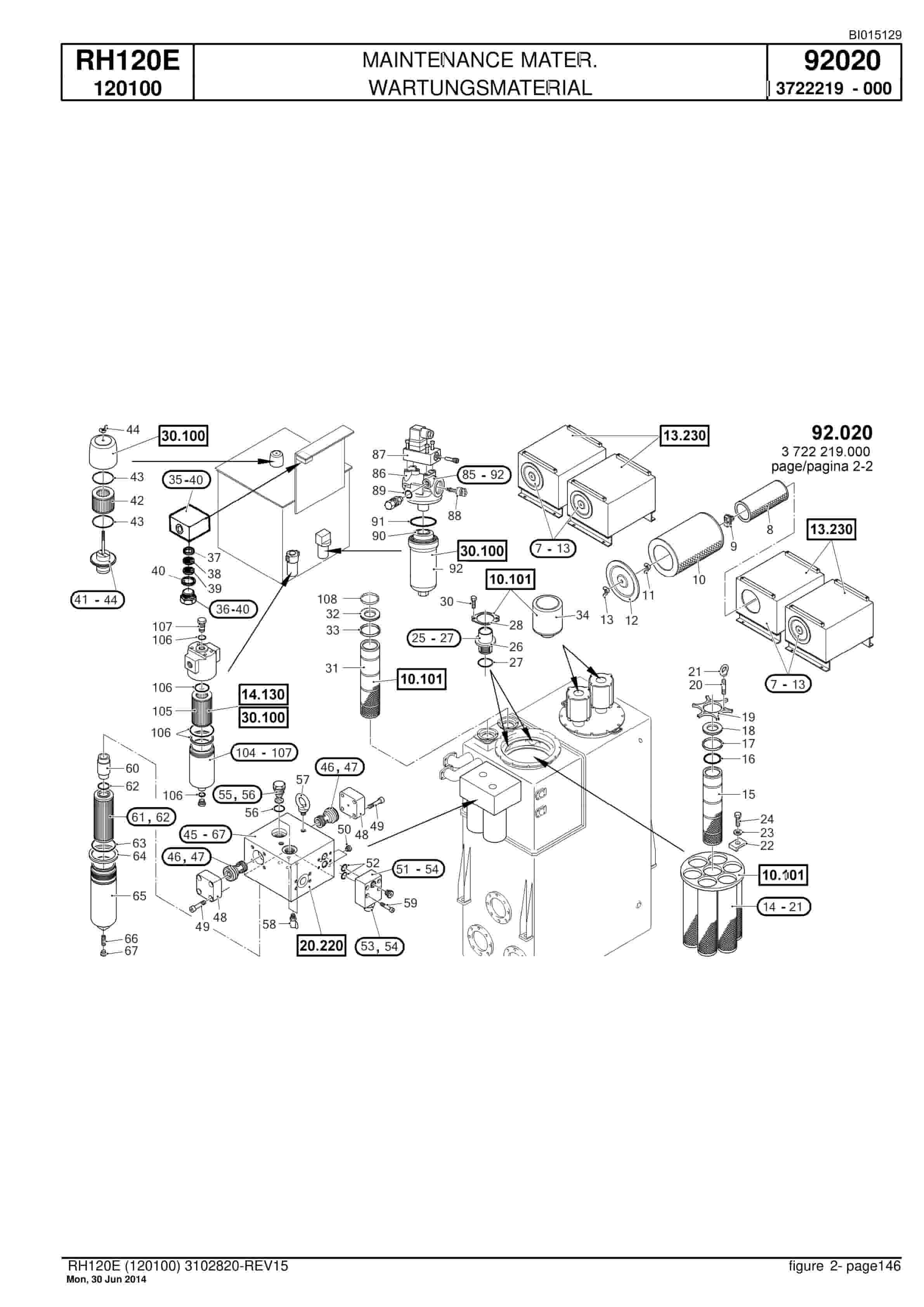 Caterpillar 6030 Hydraulic Shovel Spare Parts Manual BI015129-5