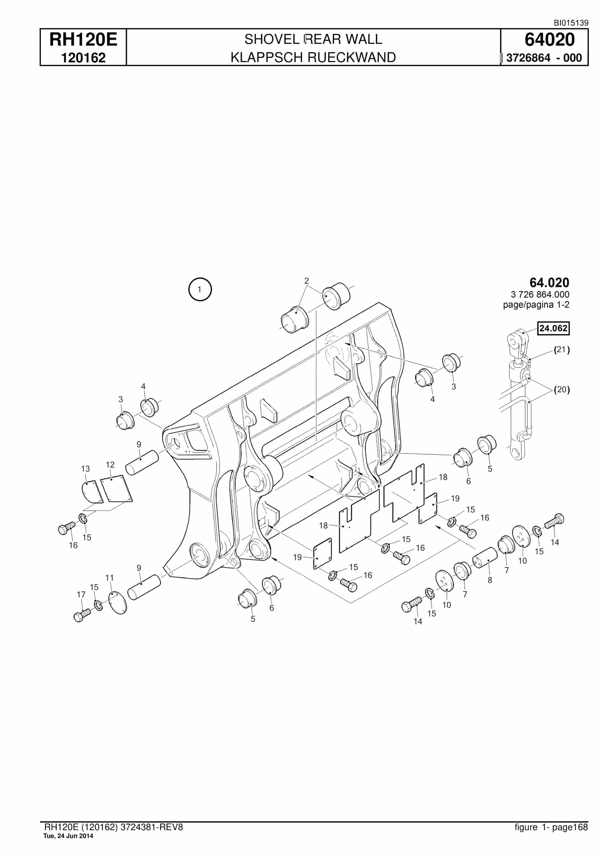 Caterpillar 6030 Hydraulic Shovel Spare Parts Manual BI015139-4