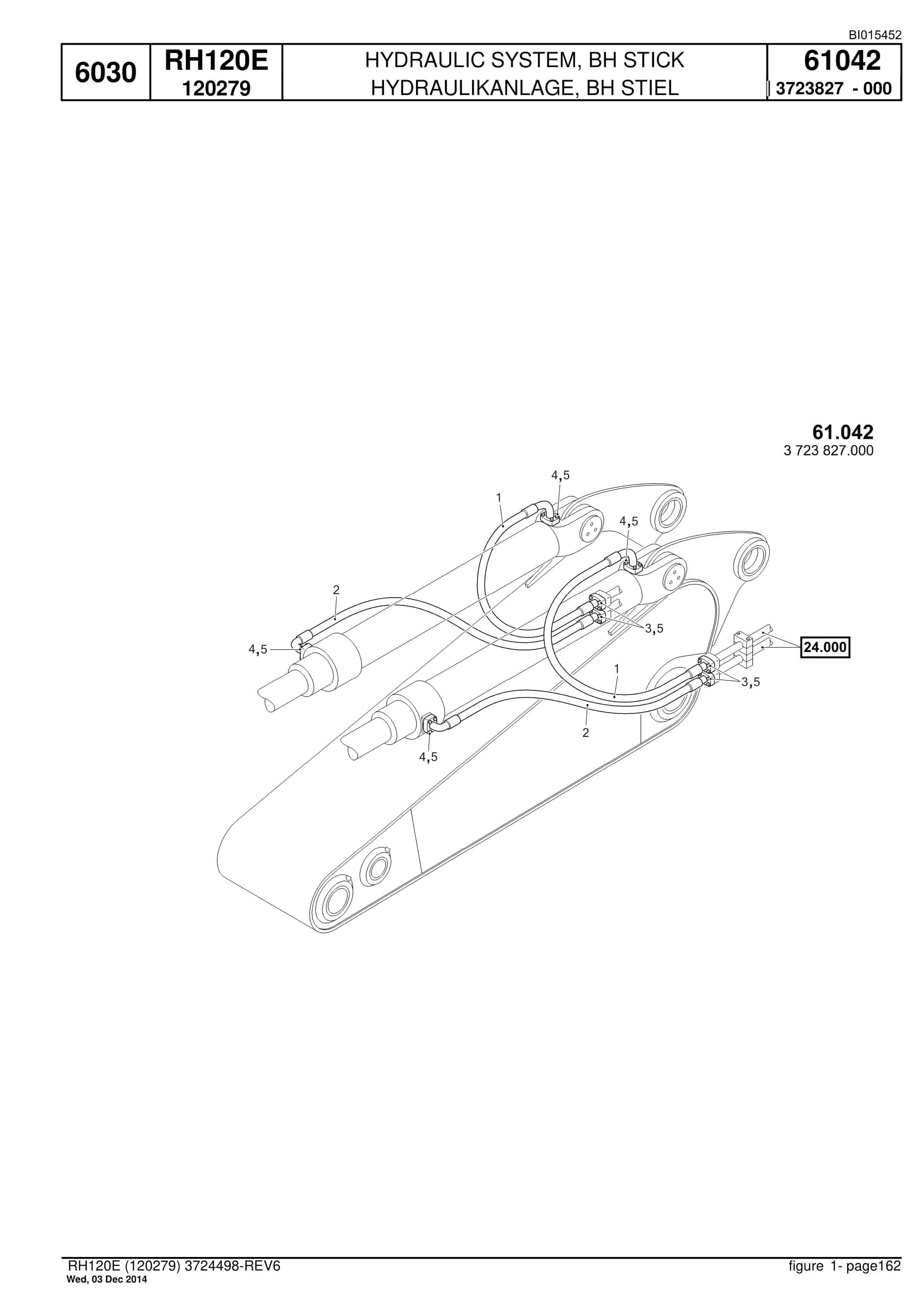 Caterpillar 6030 Hydraulic Shovel Spare Parts Manual BI015452-4