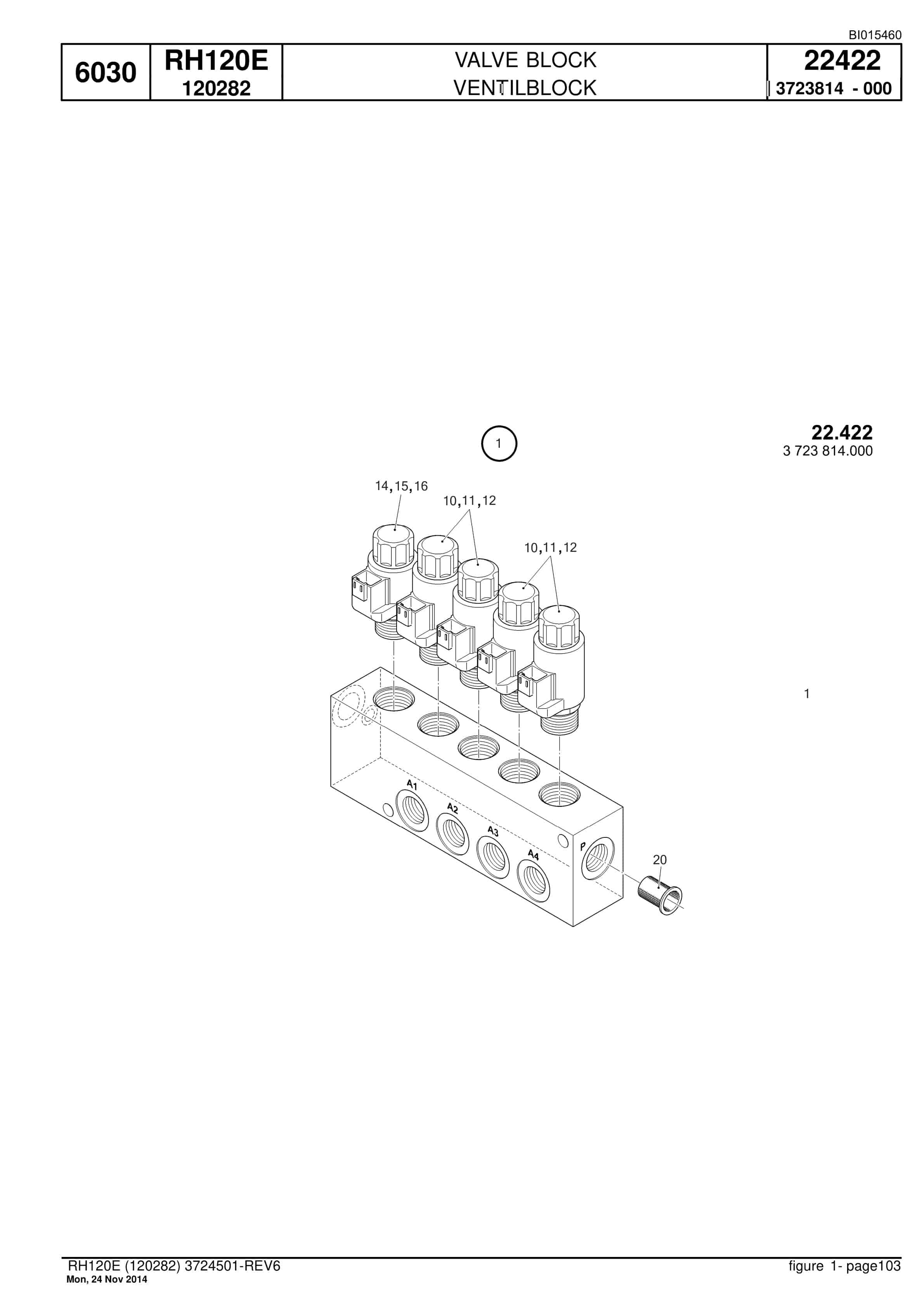 Caterpillar 6030 Hydraulic Shovel Spare Parts Manual BI015460-2