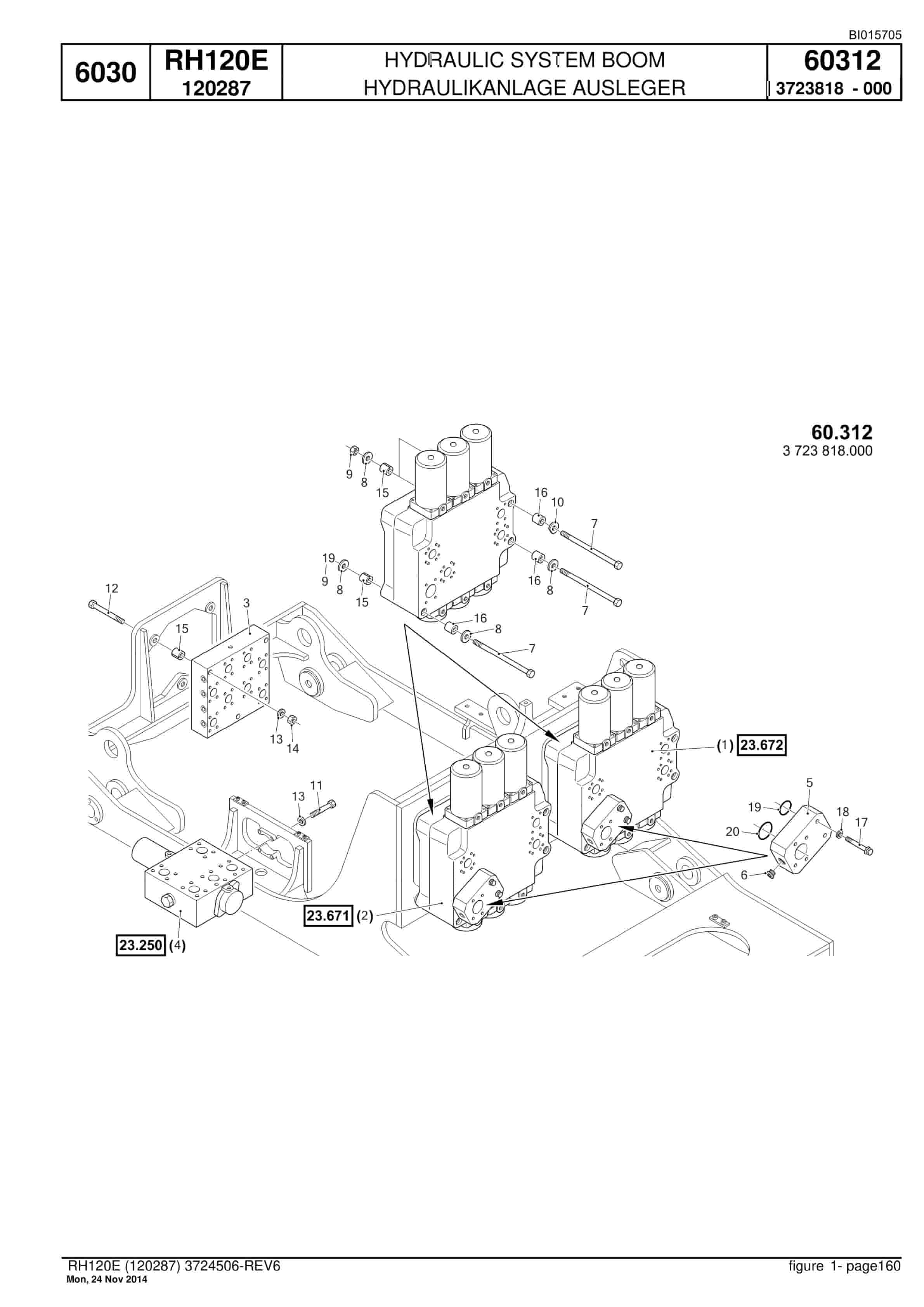 Caterpillar 6030 Hydraulic Shovel Spare Parts Manual BI015705-4