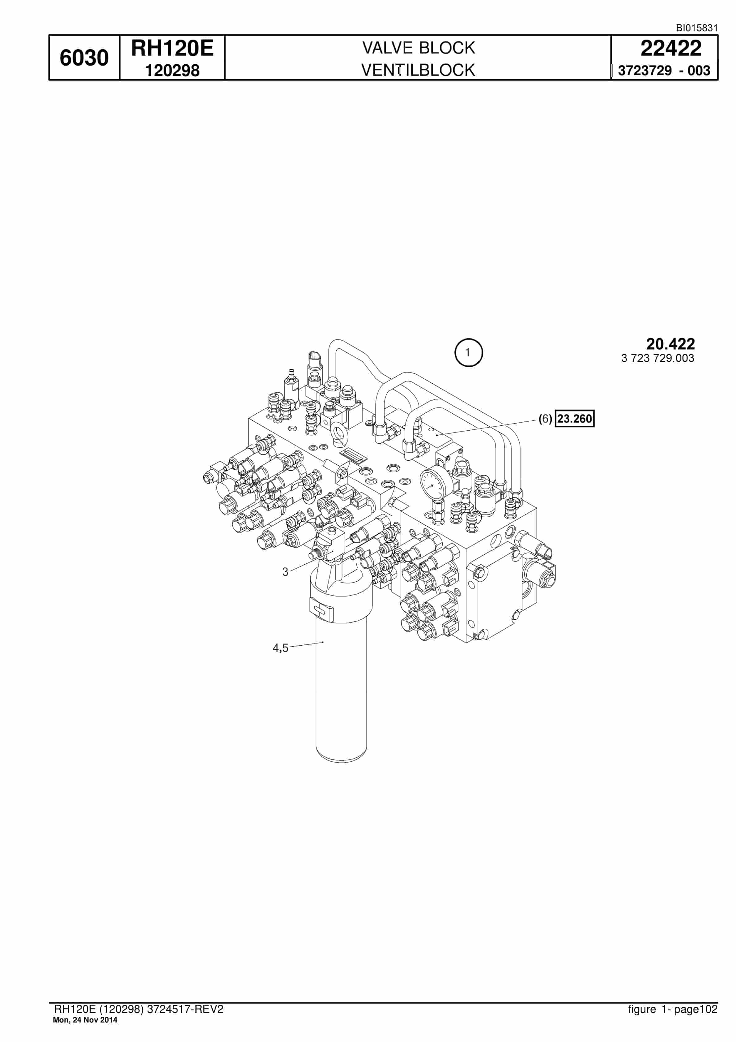 Caterpillar 6030 Hydraulic Shovel Spare Parts Manual BI015831-2