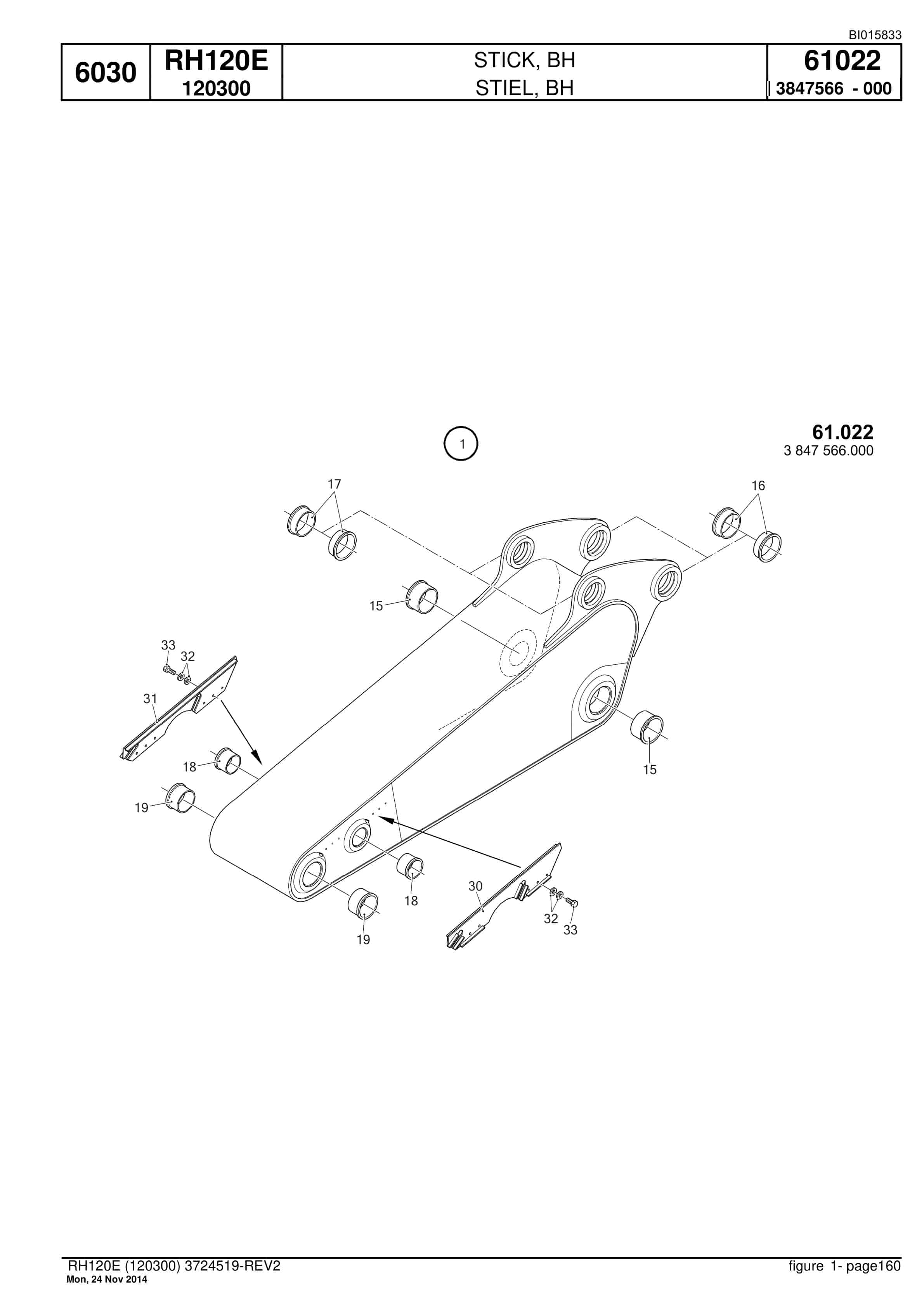 Caterpillar 6030 Hydraulic Shovel Spare Parts Manual BI015833-4