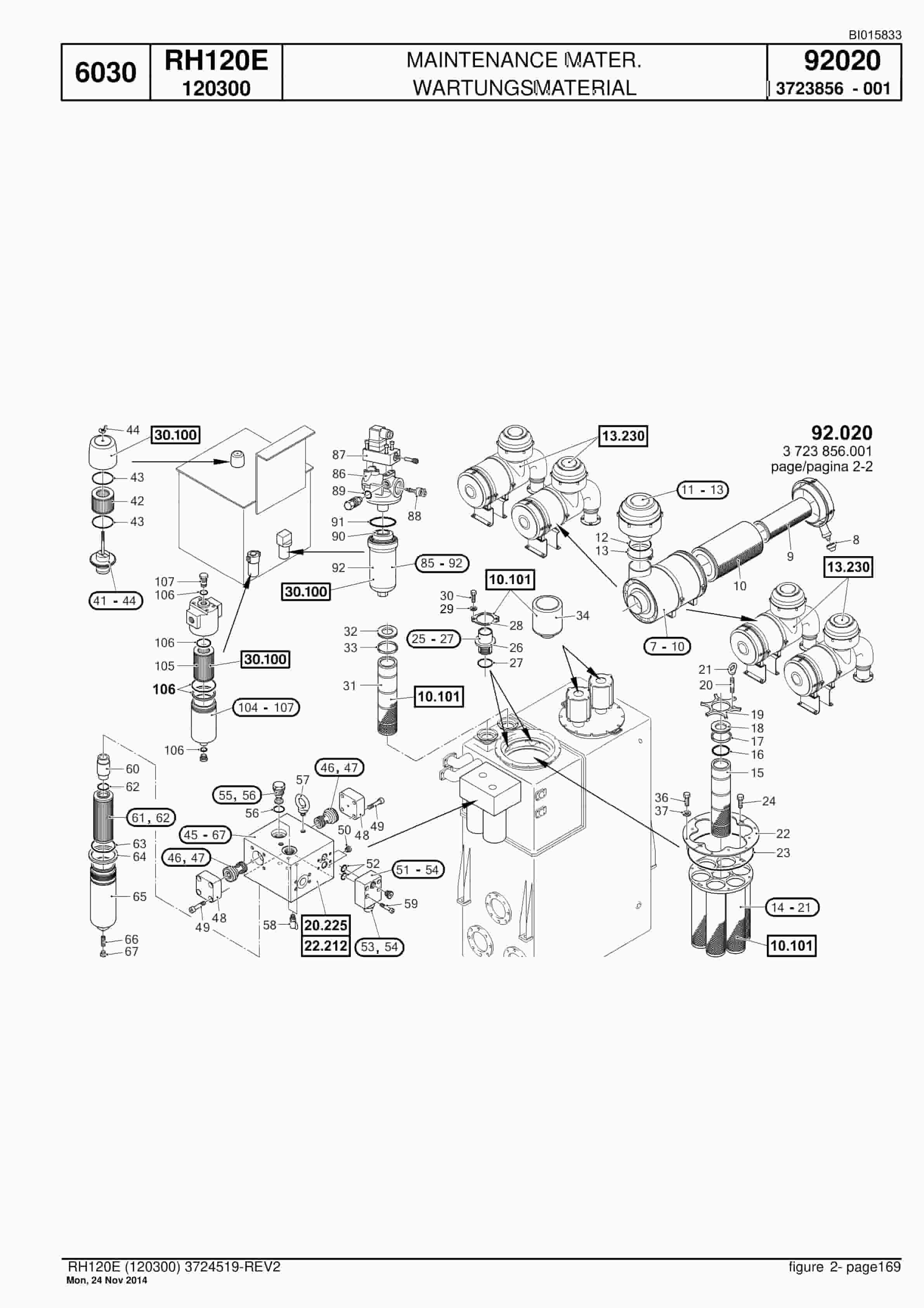 Caterpillar 6030 Hydraulic Shovel Spare Parts Manual BI015833-5