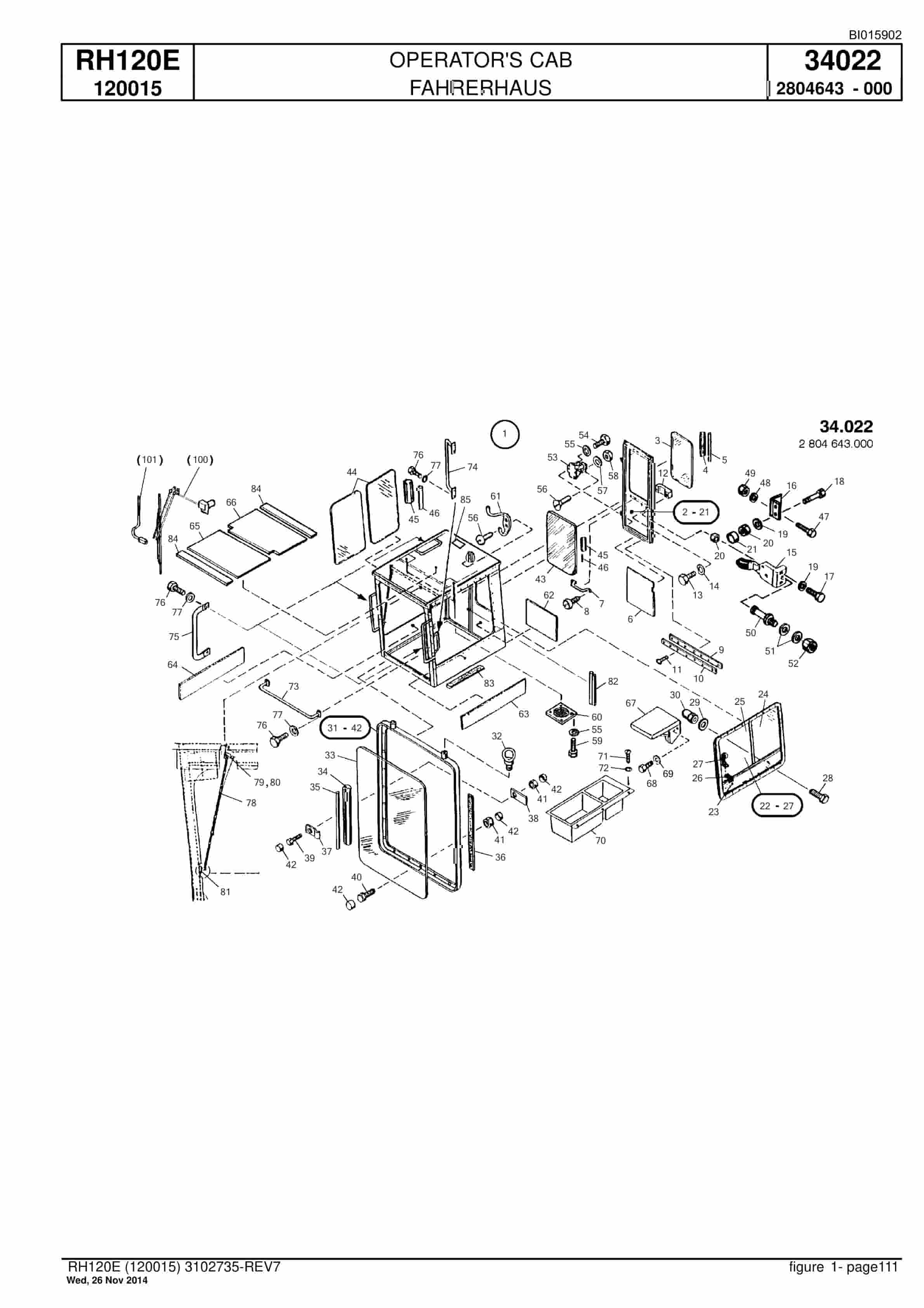 Caterpillar 6030 Hydraulic Shovel Spare Parts Manual BI015902-3